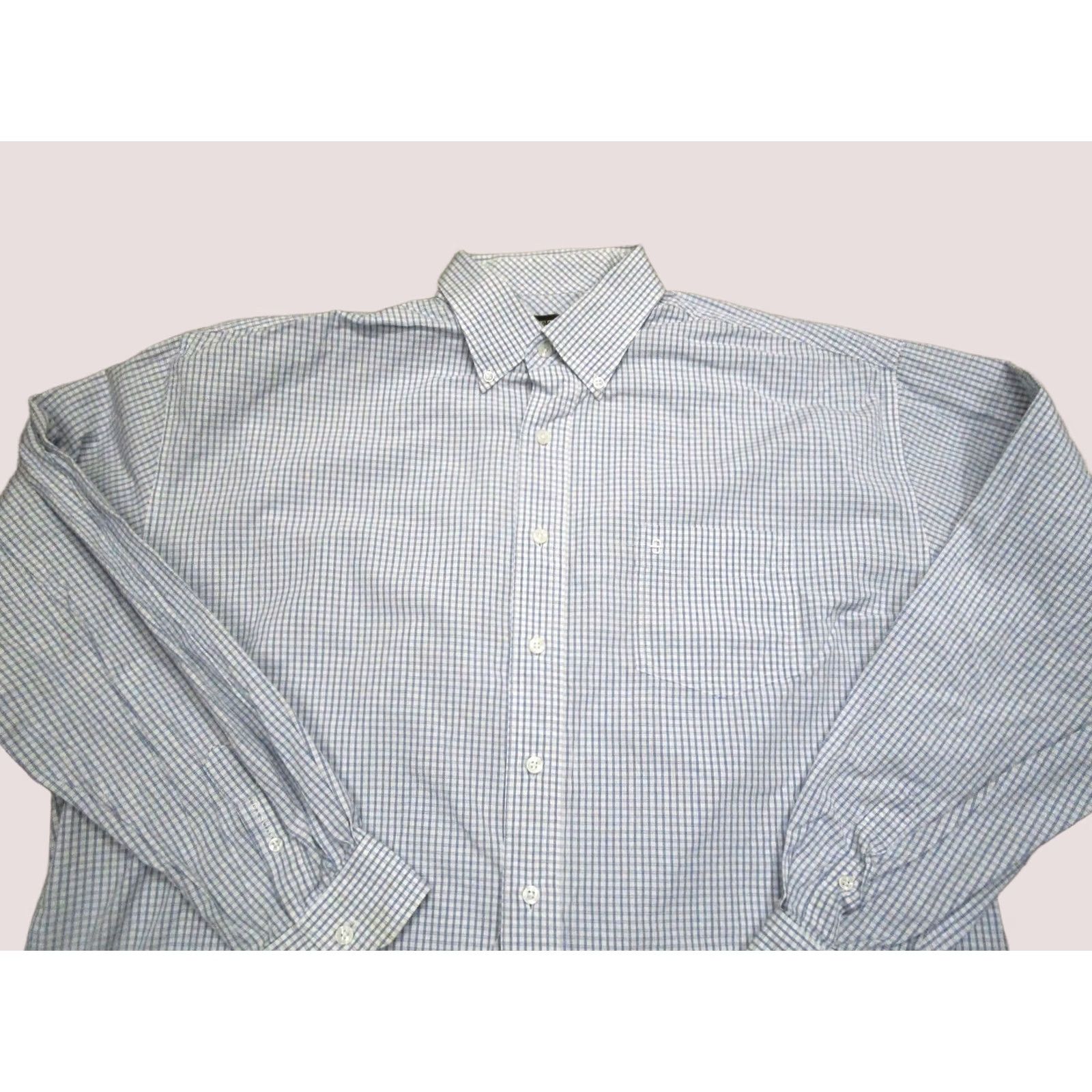 Stetson Stetson Shirt Mens 2XL Blue White Check Western Long Sleeve Button Down Cowboy Size US XXL / EU 58 / 5 - 1 Thumbnail