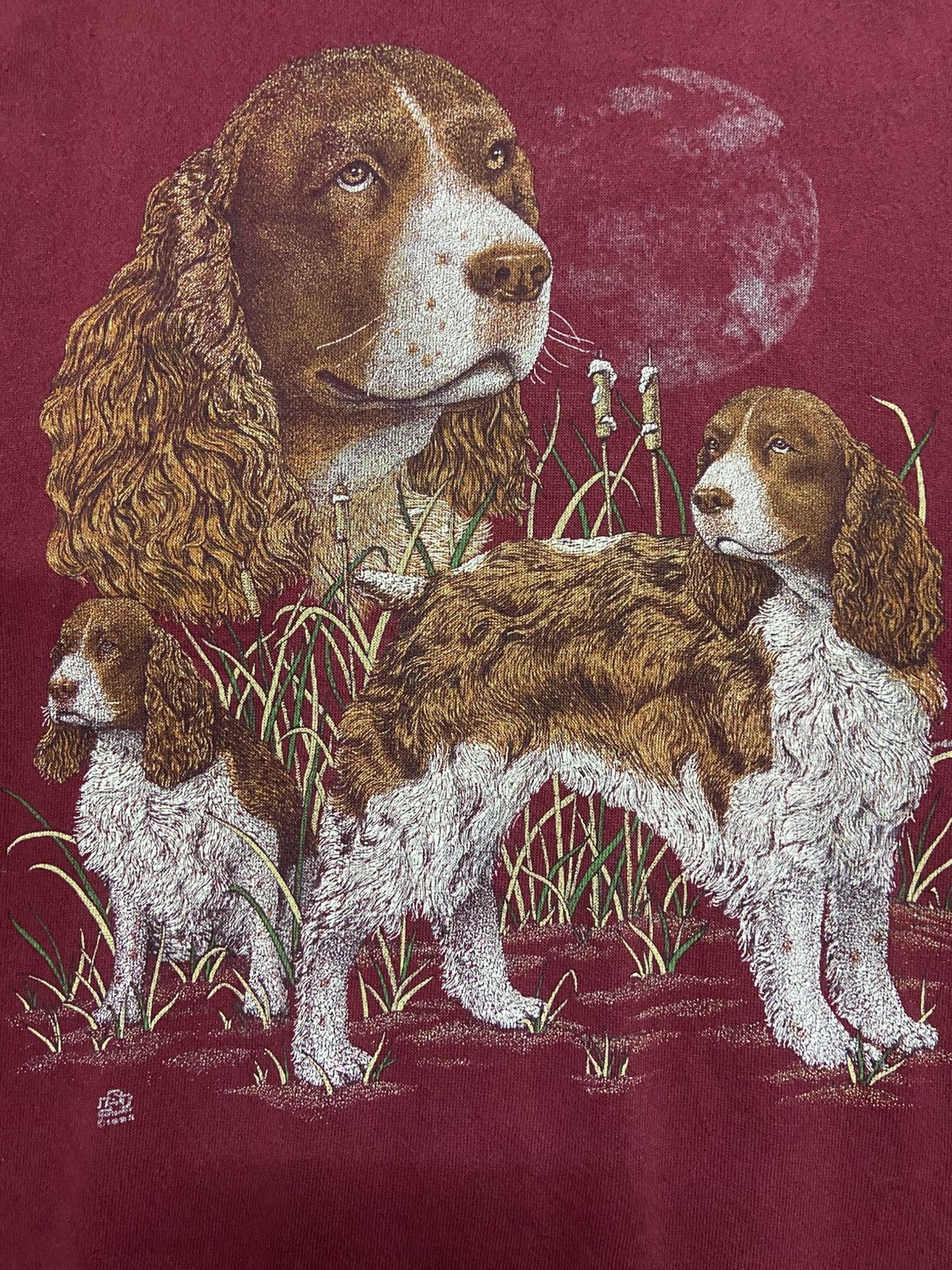 Habitat × Vintage Vintage Cotton Groove Cocker Spaniels Crewneck Sweatshirt Size US XXL / EU 58 / 5 - 4 Thumbnail