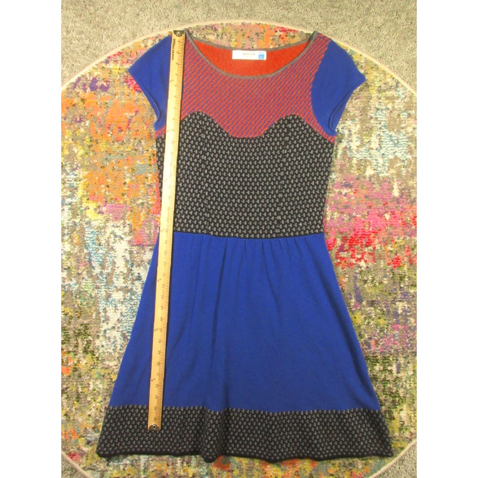 Anthropologie VINTAGE Anthropologie Sparrow Sweater Dress Womens M Lambs Wool Angora Flare Boho Size M / US 6-8 / IT 42-44 - 5 Thumbnail