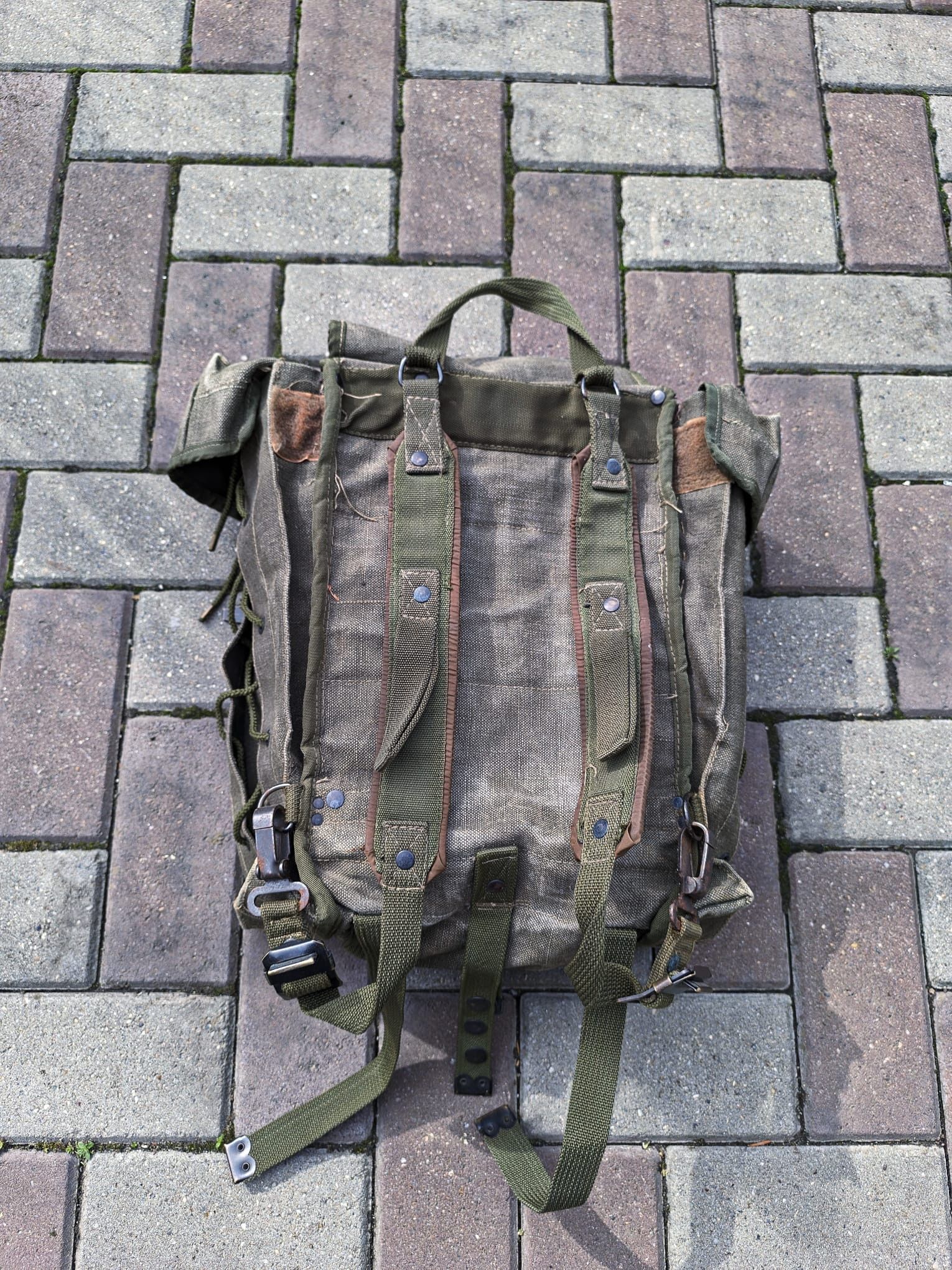 Vintage trashed destroyed vintage military backpack italy rare Size ONE SIZE - 2 Thumbnail