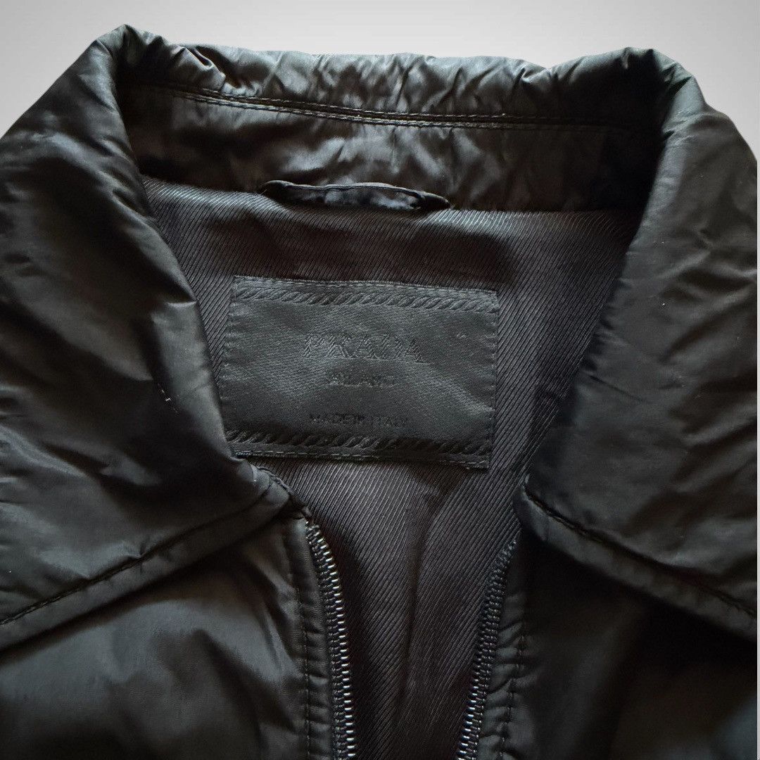 Prada Prada - Vintage Insulated Black Nylon Trucker Jacket Size US M / EU 48-50 / 2 - 5 Thumbnail