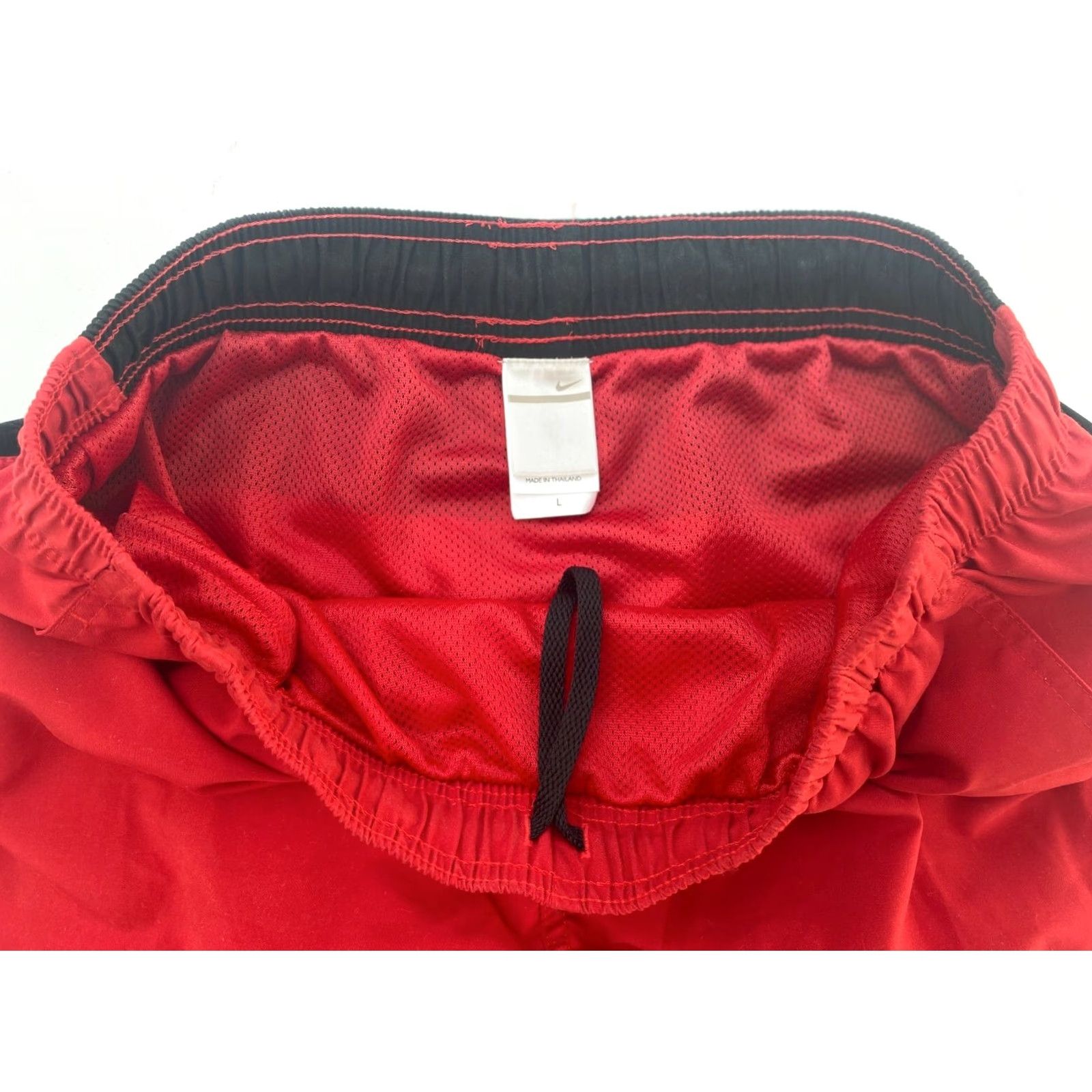Nike VINTAGE Nike Athletic Shorts Mens L Red Basketball Athletic Drawstring Shorts Size US 33 - 4 Thumbnail