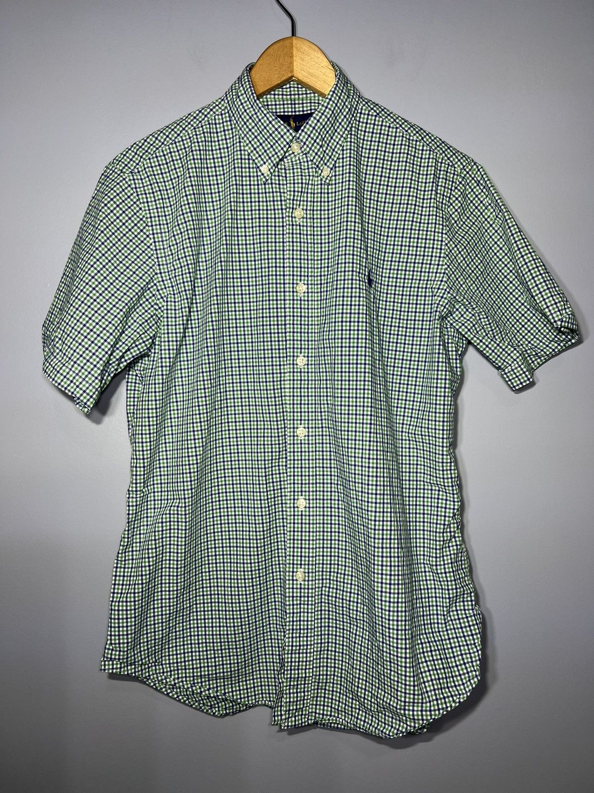 Polo Ralph Lauren Ralph Lauren Shirt Men’s Sz Med Green Blue Check Button Down Size US M / EU 48-50 / 2 - 2 Thumbnail