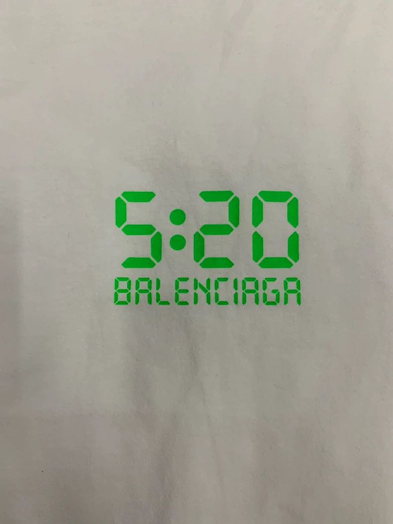 Balenciaga Balenciaga Solid color loose round neck luminous digital p Size US S / EU 44-46 / 1 - 3 Thumbnail