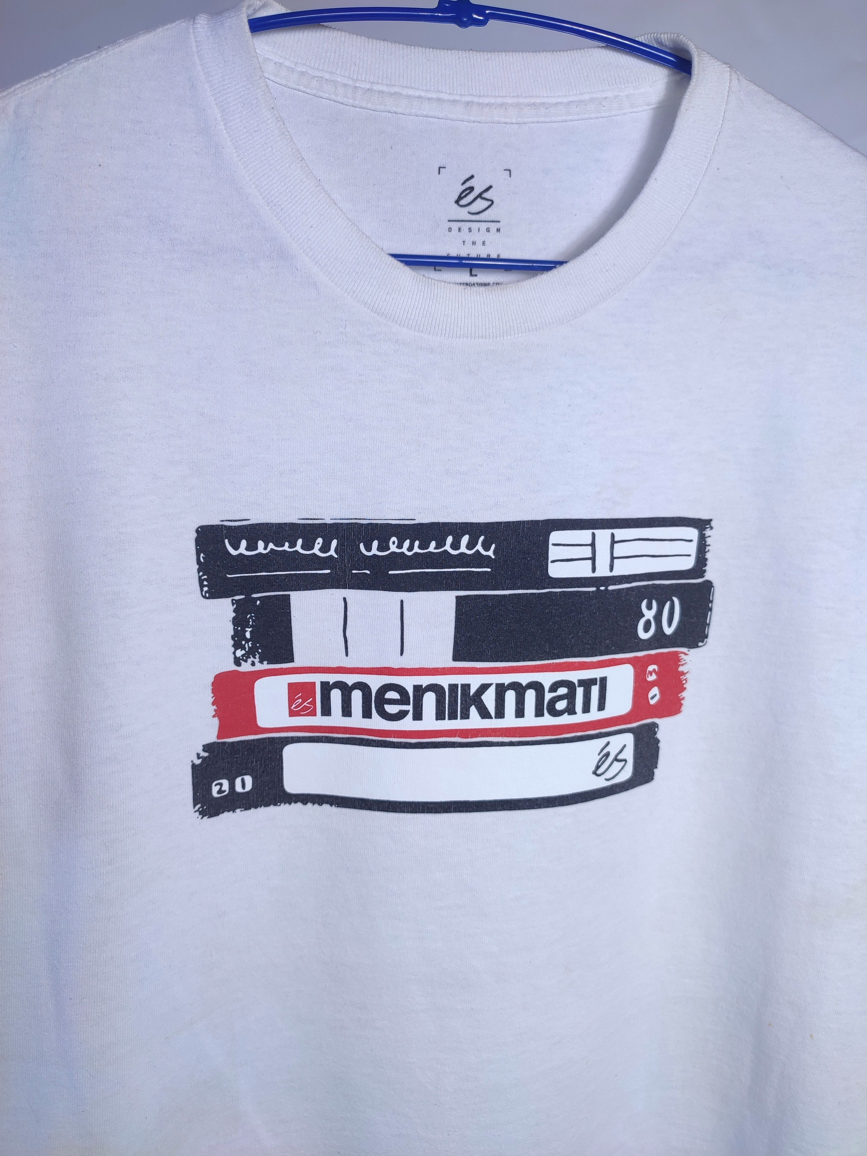 Vintage eS Menikmati Graphic T-Shirt Skate Vintage 2000 Streetwear Size US L / EU 52-54 / 3 - 5 Thumbnail