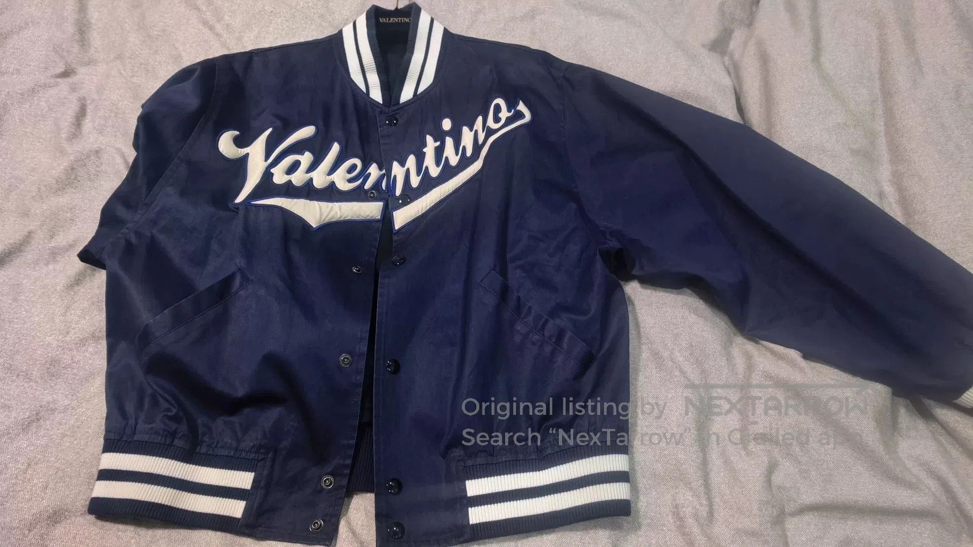 Valentino Valentino Men's Navy Pilot Jacket. Size US M / EU 48-50 / 2 - 1 Thumbnail