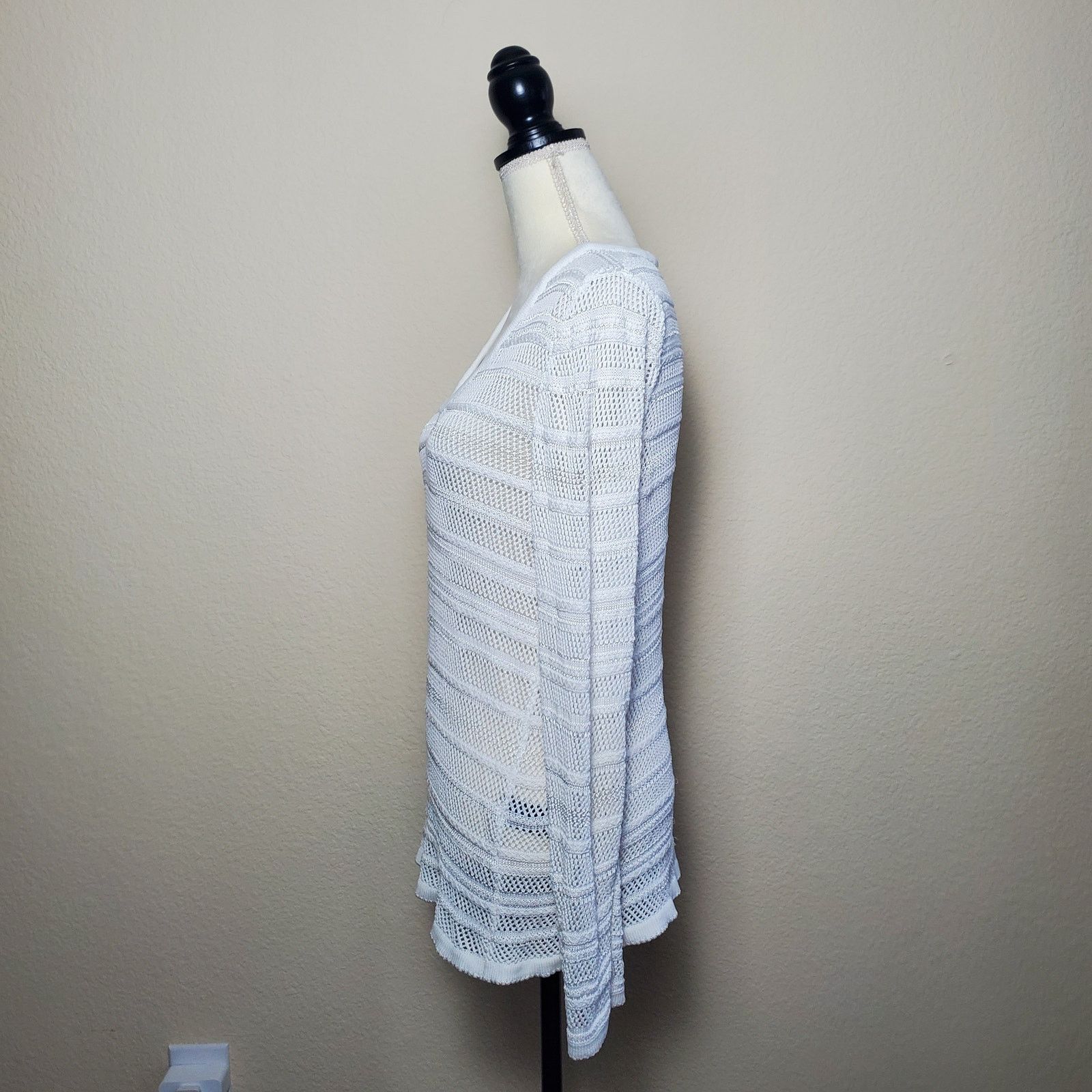 Rag & Bone Rag & Bone White V-Neck Top Medium Size M / US 6-8 / IT 42-44 - 2 Thumbnail