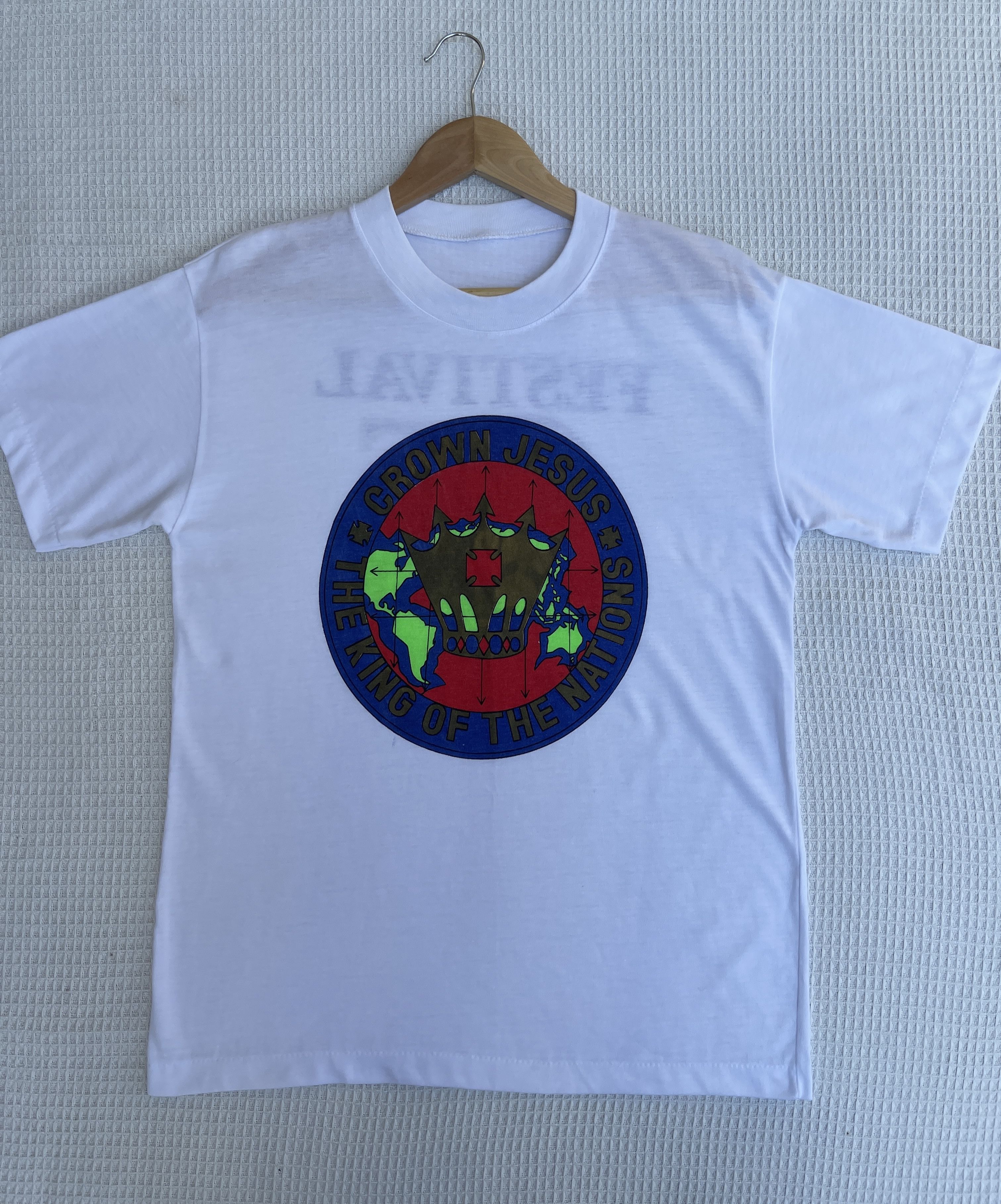 Other Last Drop🔥Rare🔥Vintage 90s Jesus Festival Of Praise T-Shirt Size US M / EU 48-50 / 2 - 9 Thumbnail