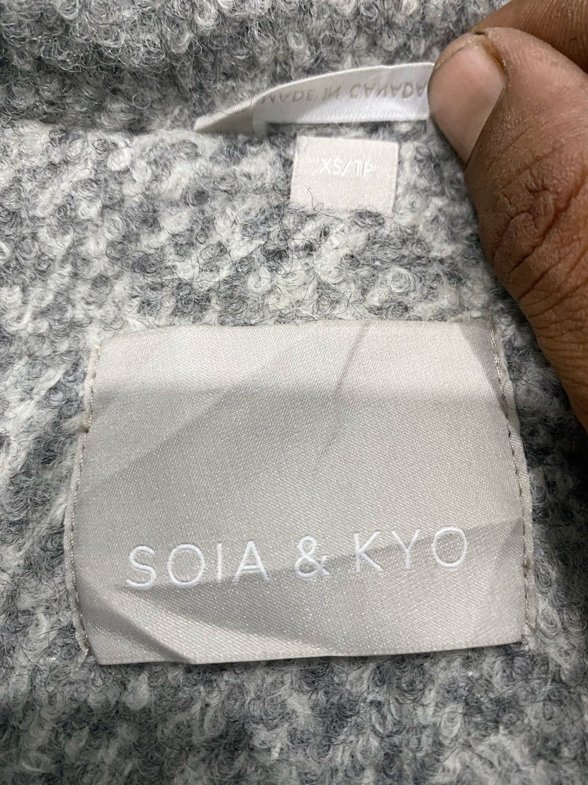 Soia & Kyo Soia & Kyo Hoodie Wool Jacket Size XS / US 0-2 / IT 36-38 - 10 Thumbnail
