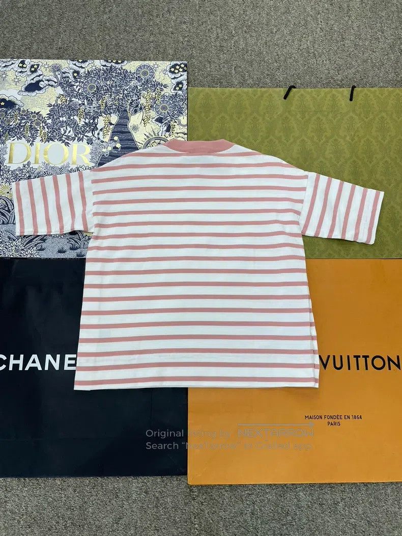 Loro Piana LORO PIANA Striped Short Sleeve Button Top Size XS / US 0-2 / IT 36-38 - 3 Thumbnail