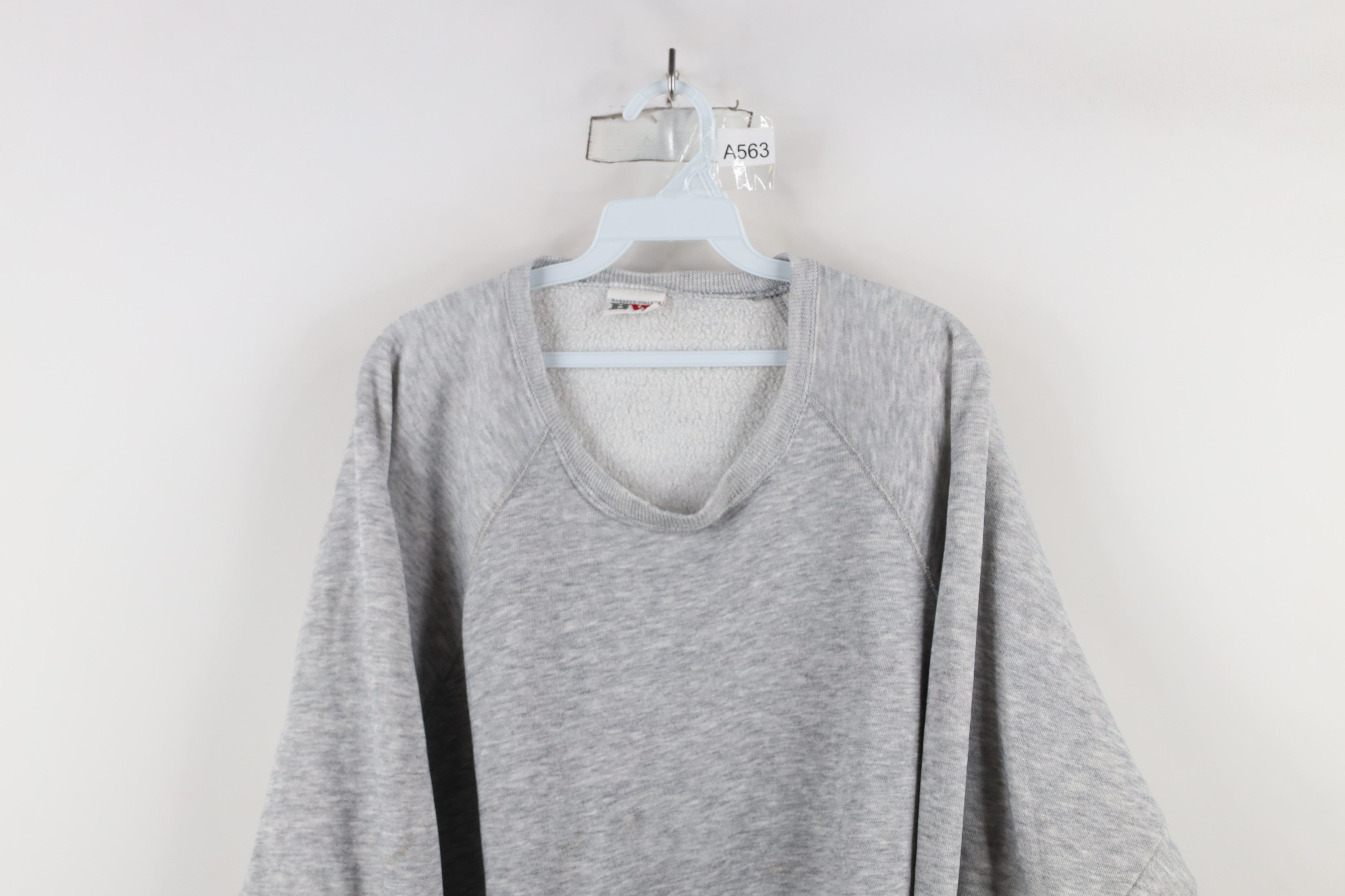 Vintage Vintage 90s Streetwear Boxy Fit Sweatshirt Heather Gray USA Size XL / US 12-14 / IT 48-50 - 2 Thumbnail