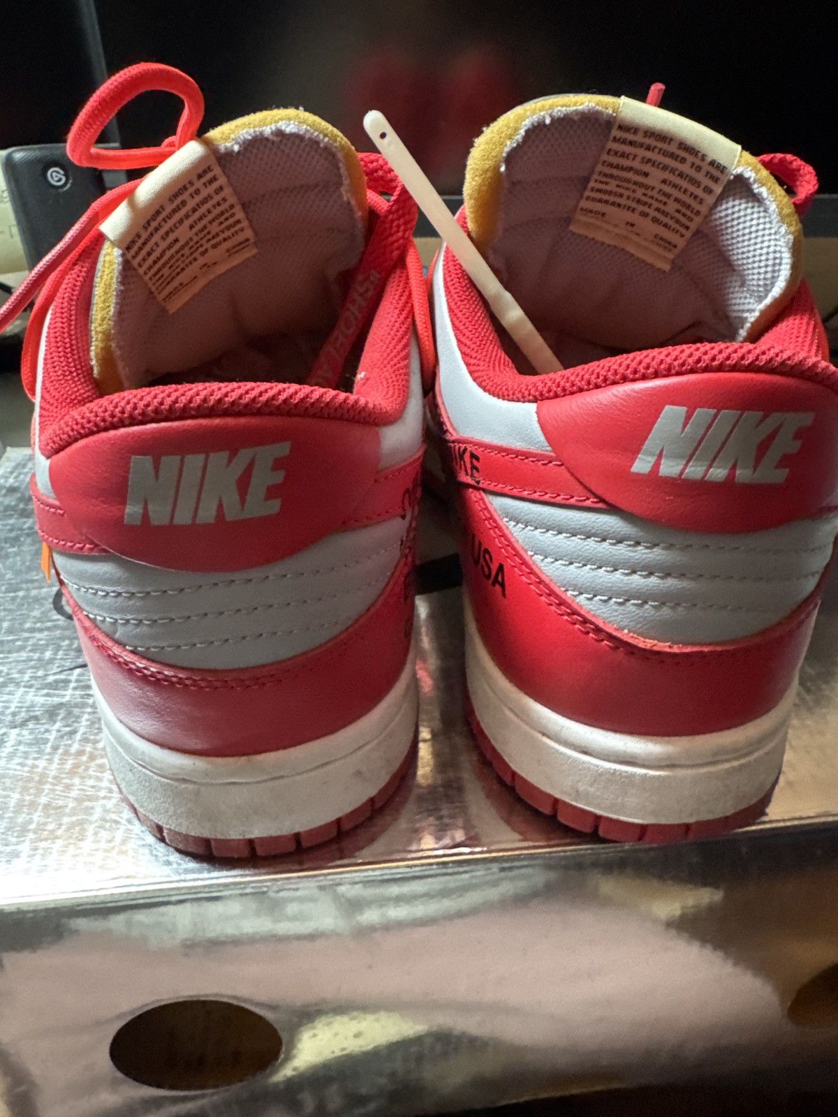 Nike × Off-White Nike x OFF WHITE Dunk Varsity Red Size US 10 / EU 43 - 8 Thumbnail