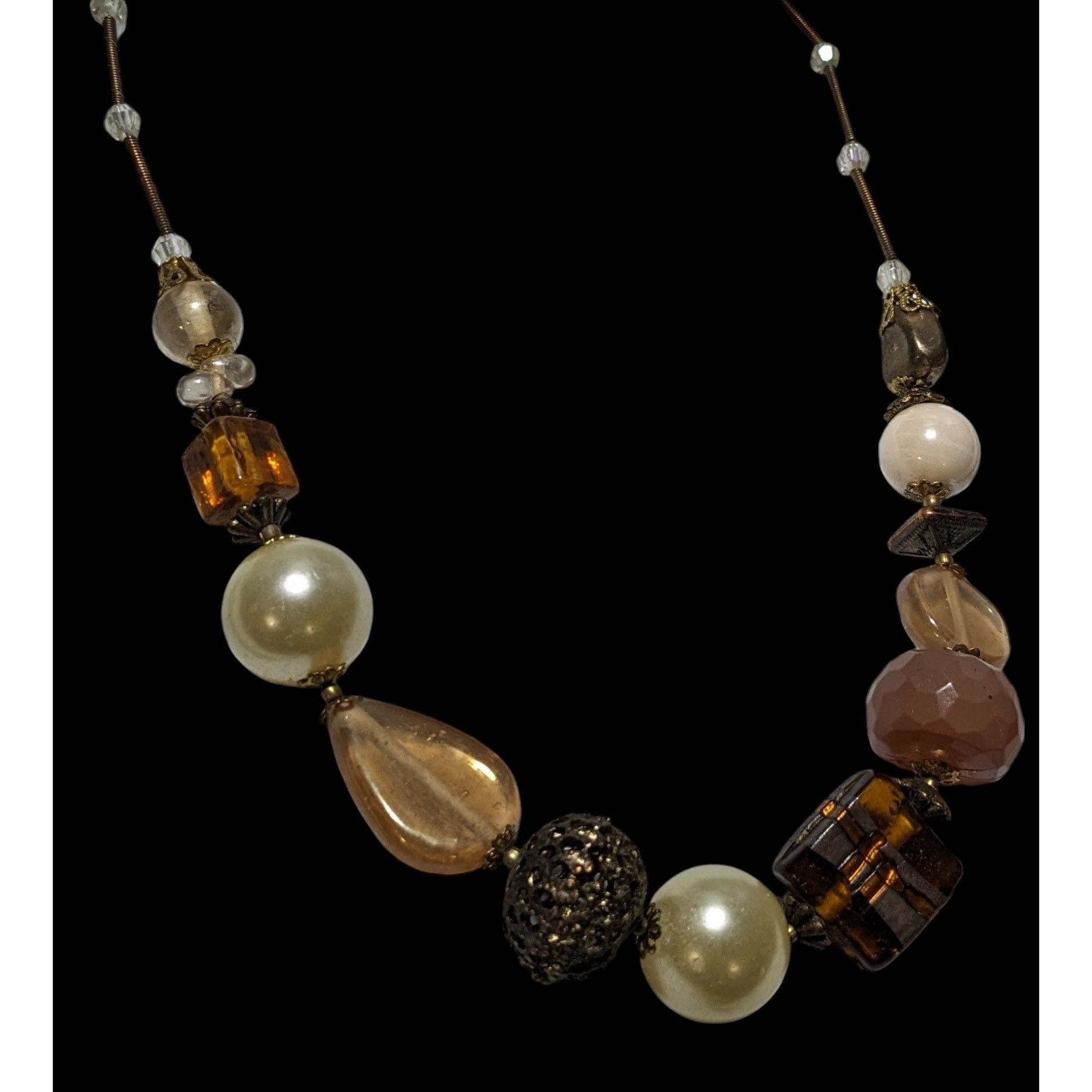 Other Vintage Mixed Medial Gold Chunky Beaded Necklace Size ONE SIZE - 3 Thumbnail