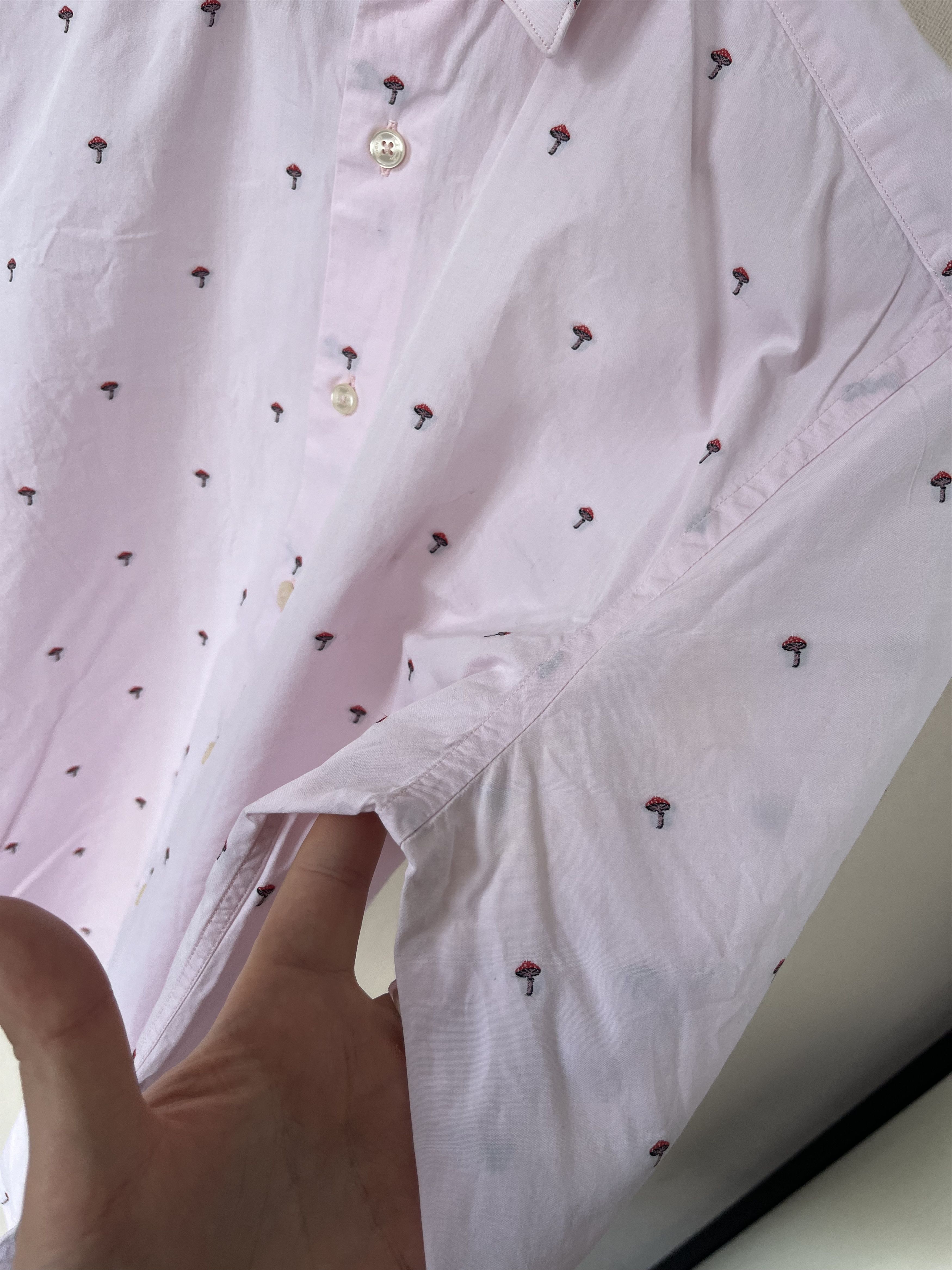 Paul Smith Paul Smith London The Byard Mushroom Button Up Shirt Size US S / EU 44-46 / 1 - 9 Thumbnail