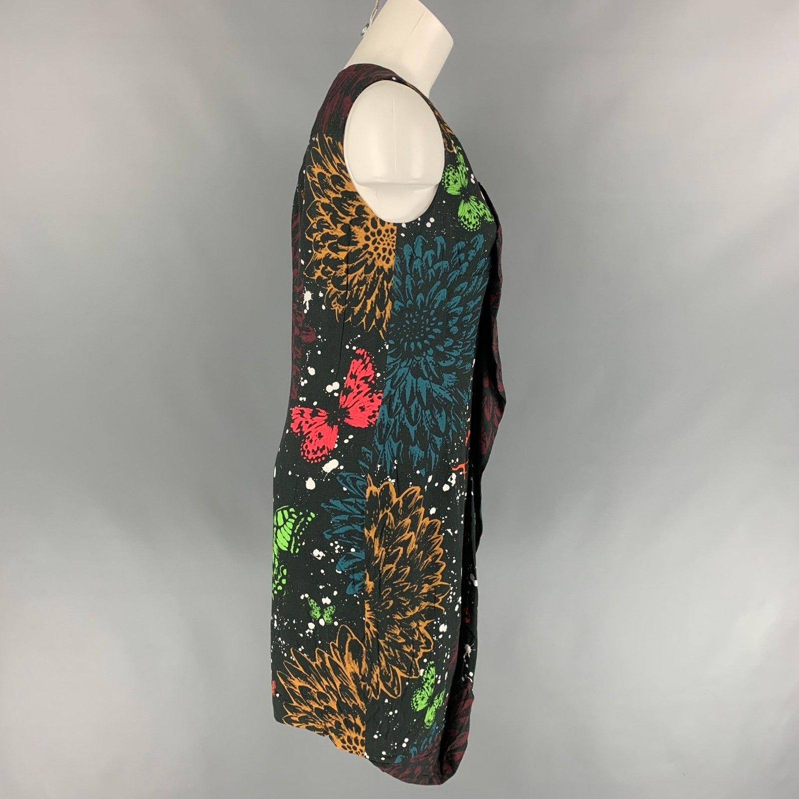 John Richmond JOHN RICHMOND Size 6 Multi-Color Print Viscose Shift Dress Size M / US 6-8 / IT 42-44 - 3 Thumbnail