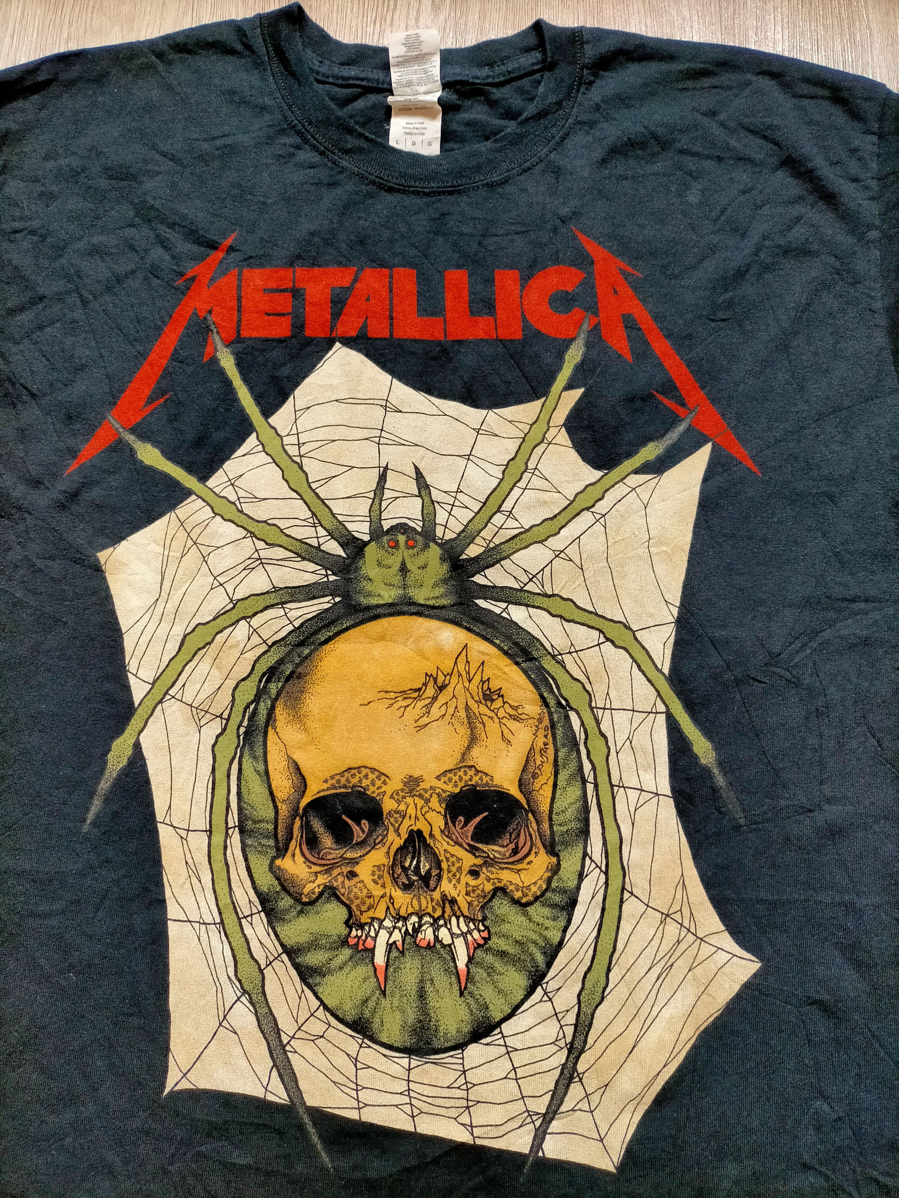 Band Tees Vintage Metallica Tour 2015 Black tee Size L Size US L / EU 52-54 / 3 - 4 Thumbnail