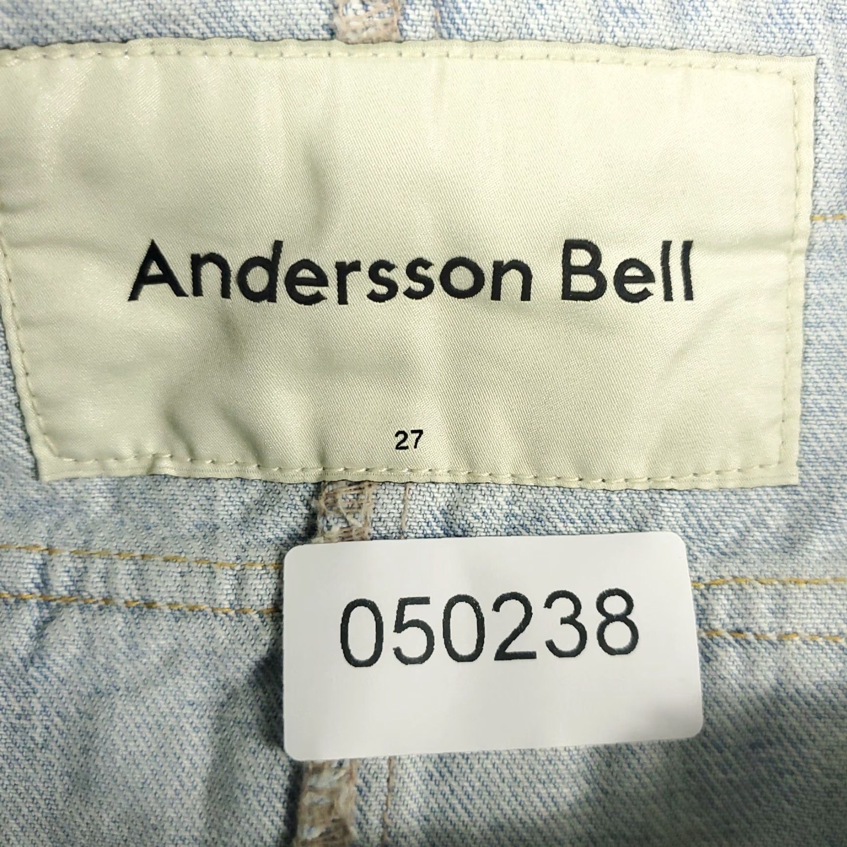 Andersson Bell Andersson Bell Skirt Womens Size 27 Blue Apron Pleated Denim Mini Wrap Skirt Size 27" / US 4 / IT 40 - 6 Thumbnail
