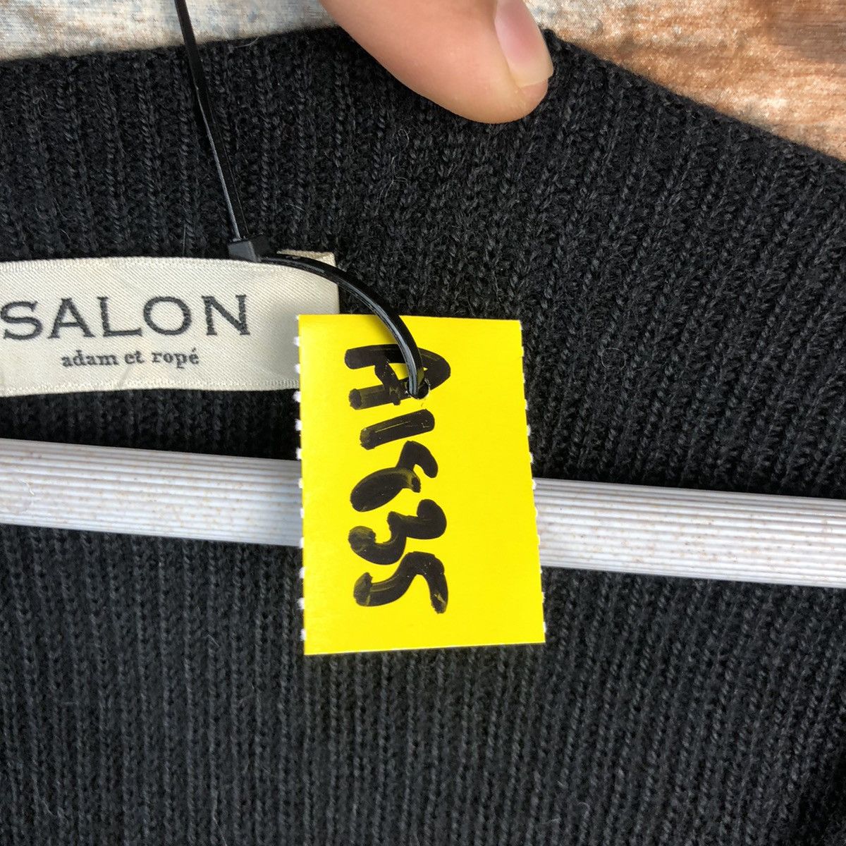 Homespun Knitwear × Japanese Brand Salon Black vintage japan Knitwear #A1835 Size M / US 6-8 / IT 42-44 - 10 Thumbnail