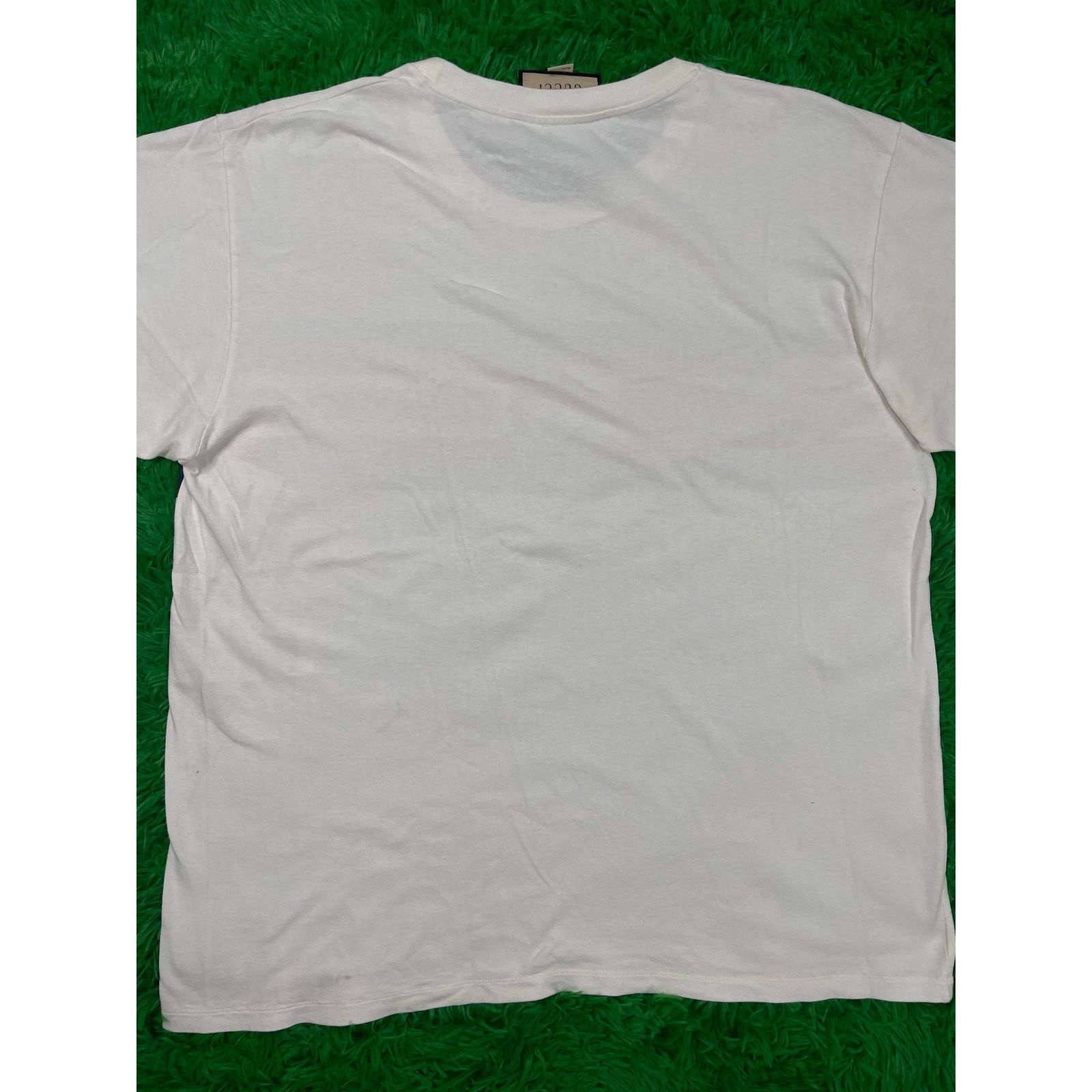Gucci Gucci Stripe Logo Tee Cream Large Used Size US L / EU 52-54 / 3 - 3 Thumbnail