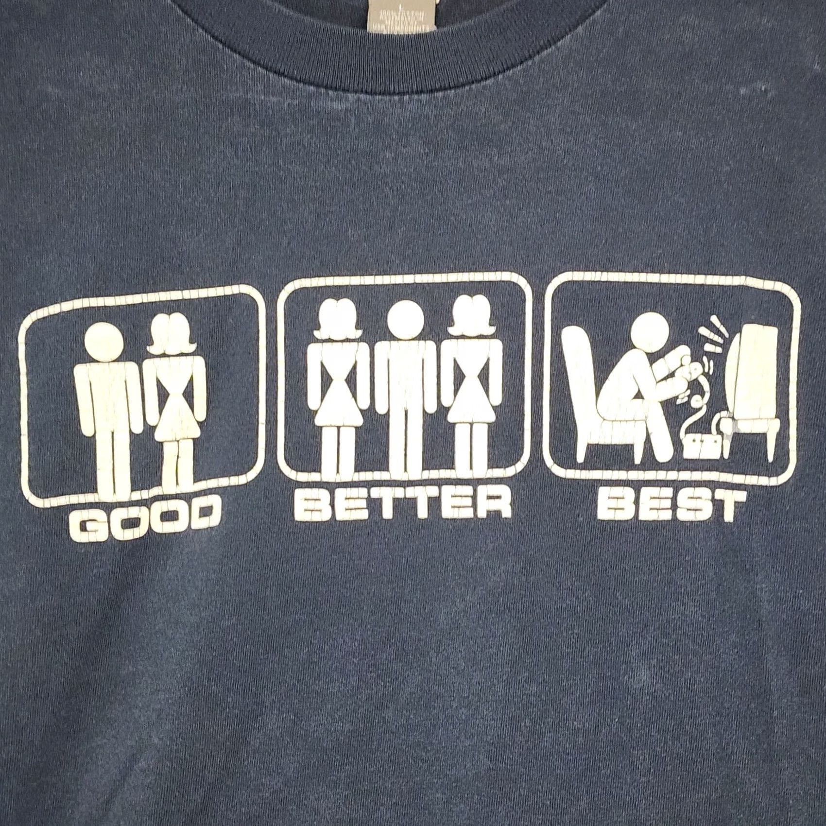 Vintage VINTAGE Y2K Good Better Best Gaming T Shirt Mens Large Black Custom 77 Size US L / EU 52-54 / 3 - 2 Thumbnail