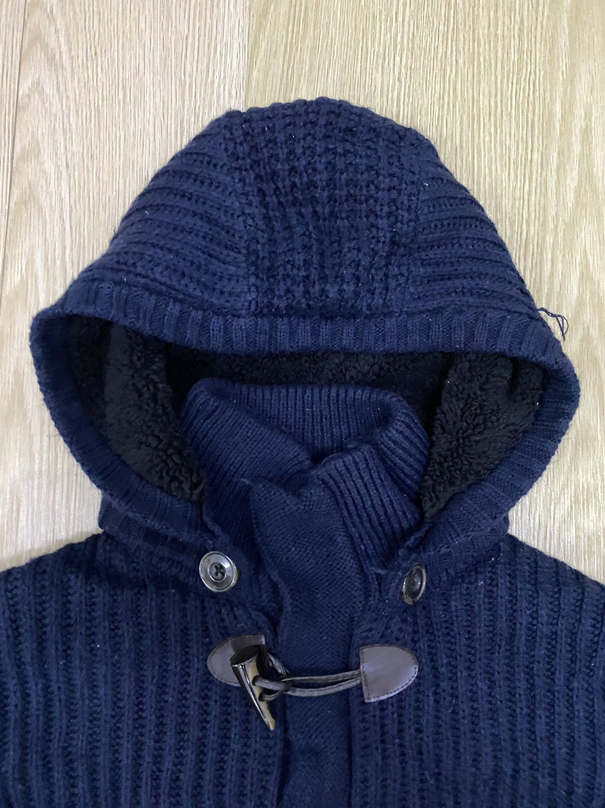 Japanese Brand Restoration japan knit DUFFLE coat jacket Size US M / EU 48-50 / 2 - 5 Thumbnail
