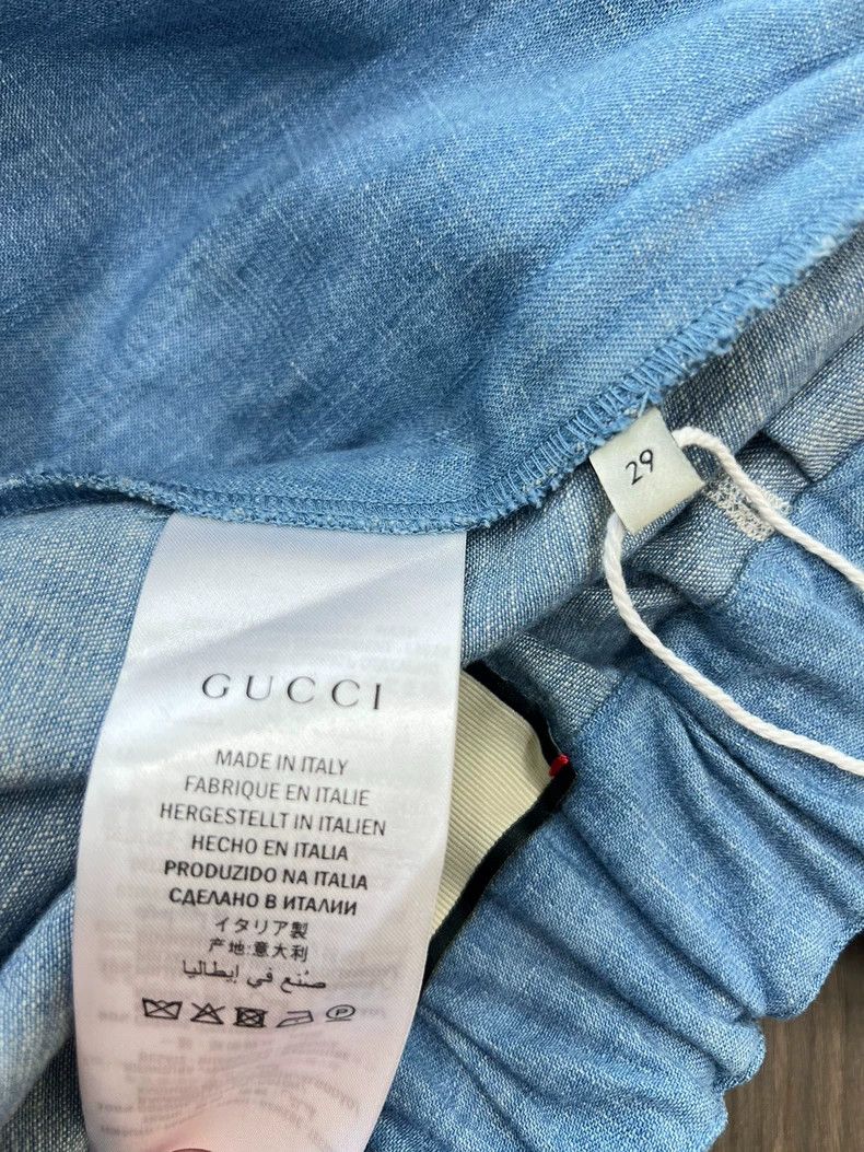 Gucci Gucci Lace soft denim shorts 2504-Nextarrow Size 29" - 4 Thumbnail