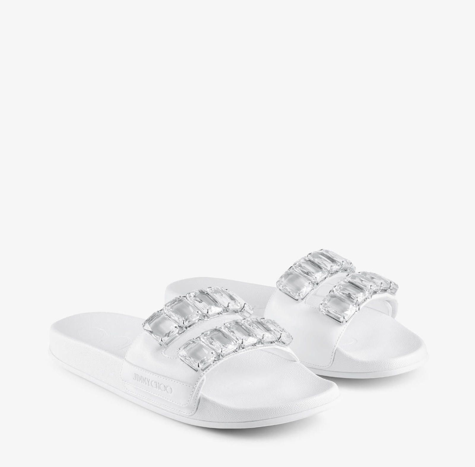 Jimmy Choo Jimmy Choo Fitz Crystal Slides Size US 7.5 / IT 37.5 - 2 Thumbnail