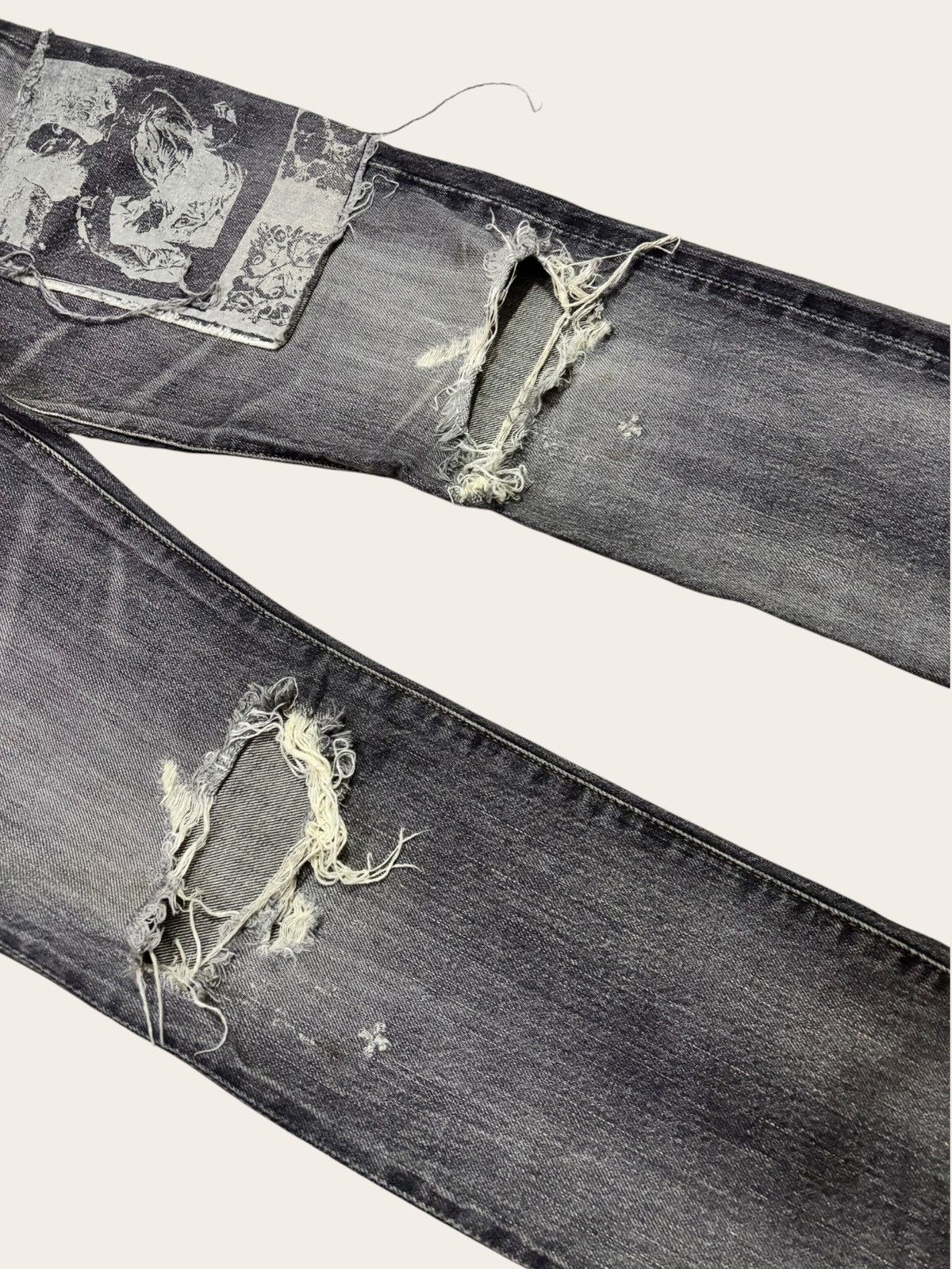Hysteric Glamour Exclusive🔥 Hysteric Glamour x Destroy All Monsters Jeans Size US 30 / EU 46 - 6 Thumbnail