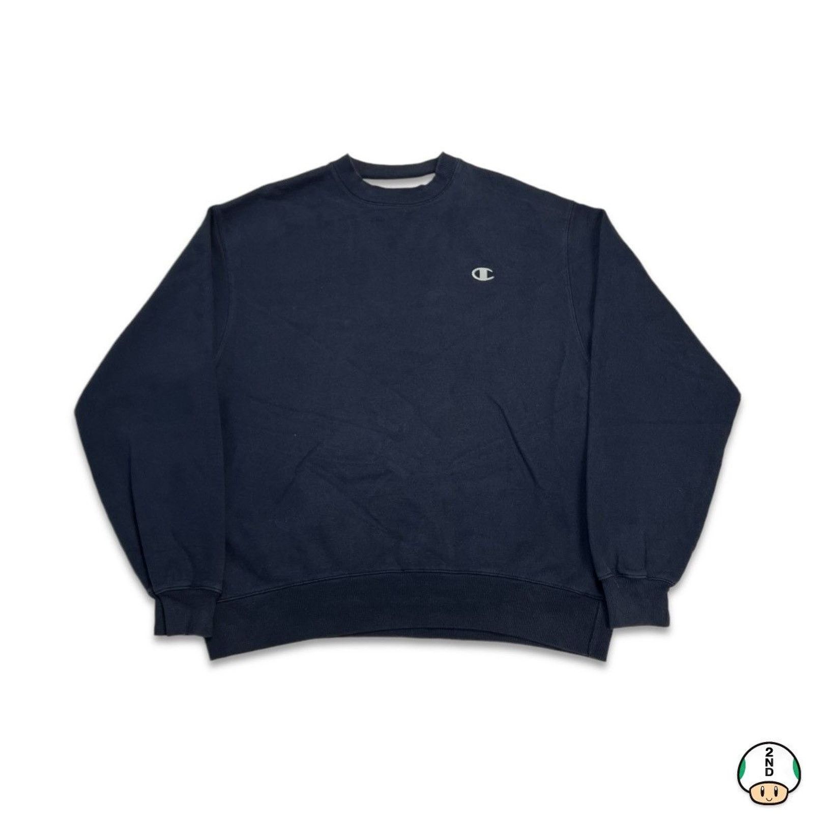 Champion × Vintage Champion Sweatshirt Mens Large Blye Eco Athletic Blank Crew Size US L / EU 52-54 / 3 - 1 Thumbnail