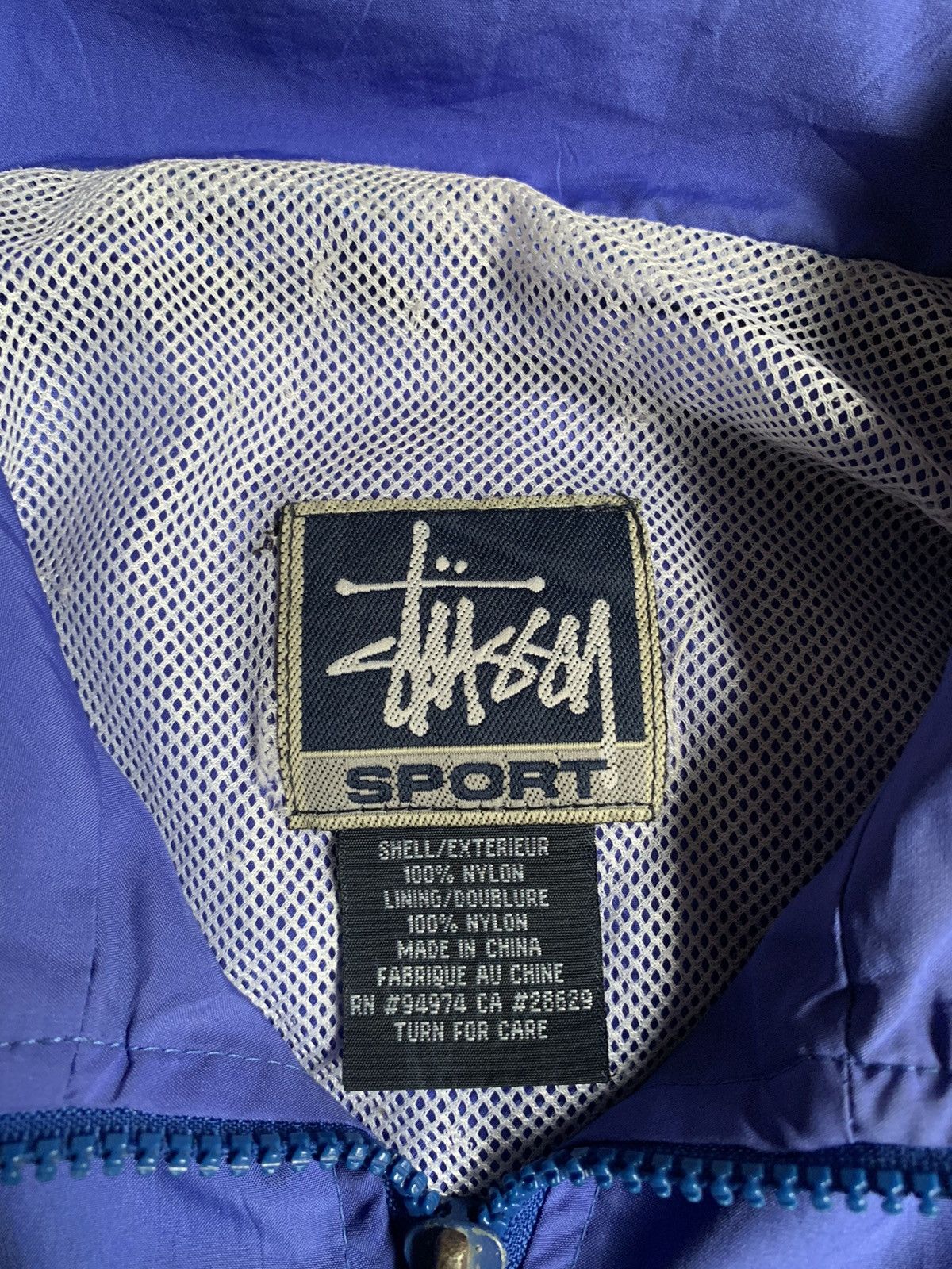 Stussy Vintage Stussy Sport Track Nylon Jacket Size US L / EU 52-54 / 3 - 4 Thumbnail