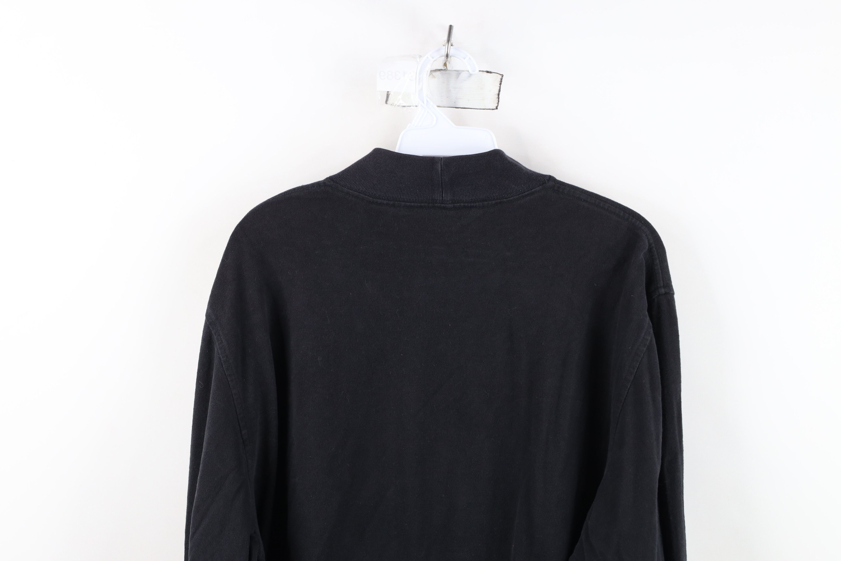 Brooks Brothers Vintage Brooks Brothers Soft Cloth Mock Neck T-Shirt Black Size US L / EU 52-54 / 3 - 12 Thumbnail