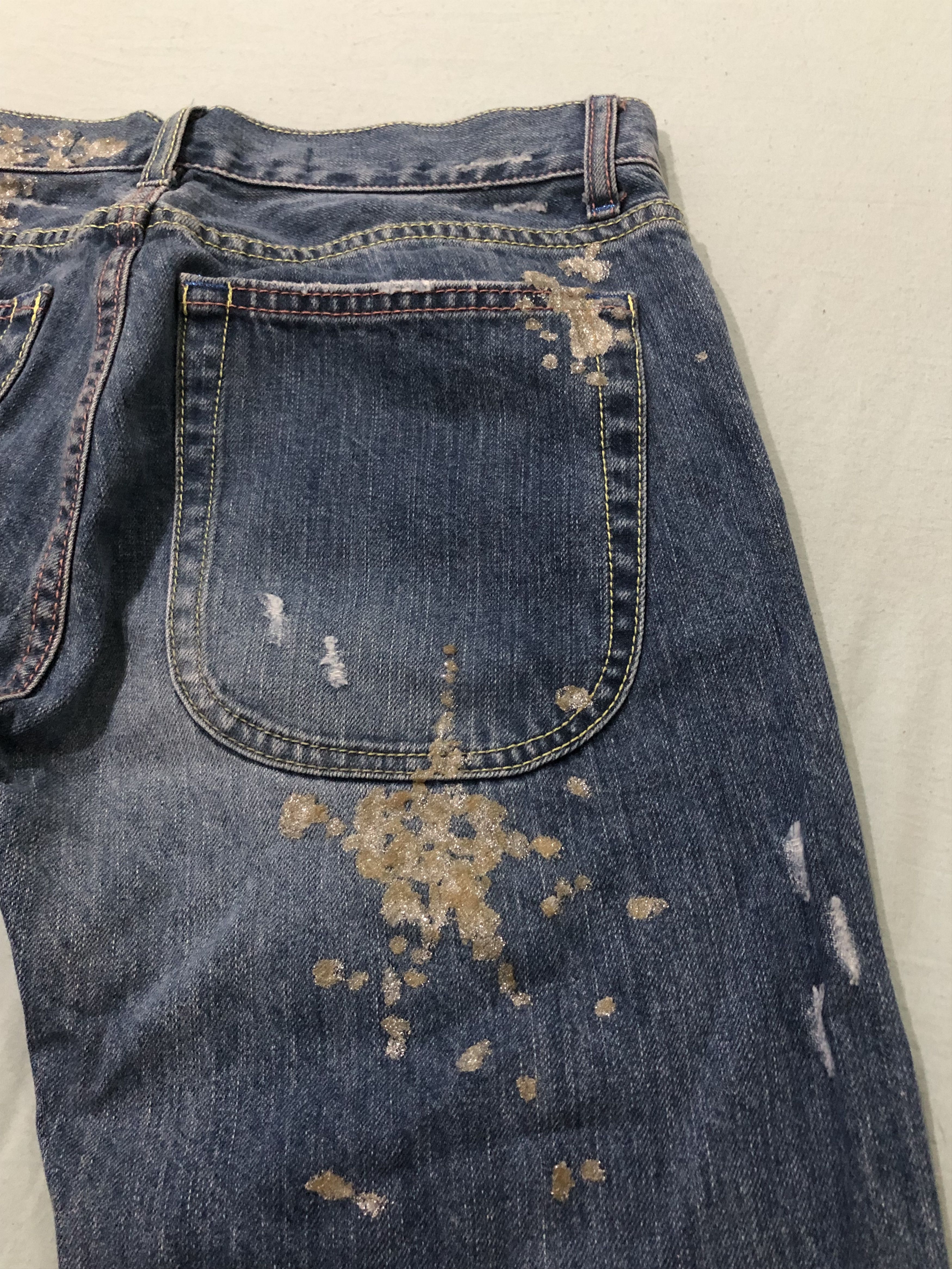 Tsumori Chisato Vintage Tsumori Chisato Artistic Distressed Jeans Size 31" - 9 Thumbnail