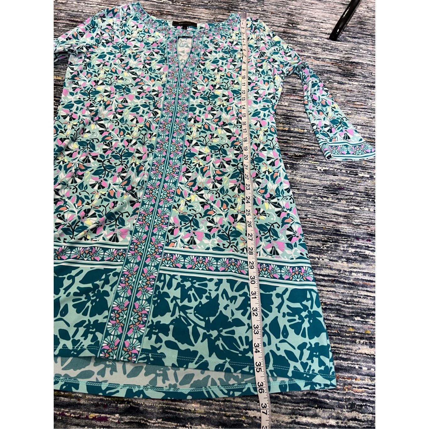 Bcbgmaxazria BCBGMaxAzria aqua dress size L Size L / US 10 / IT 46 - 8 Thumbnail