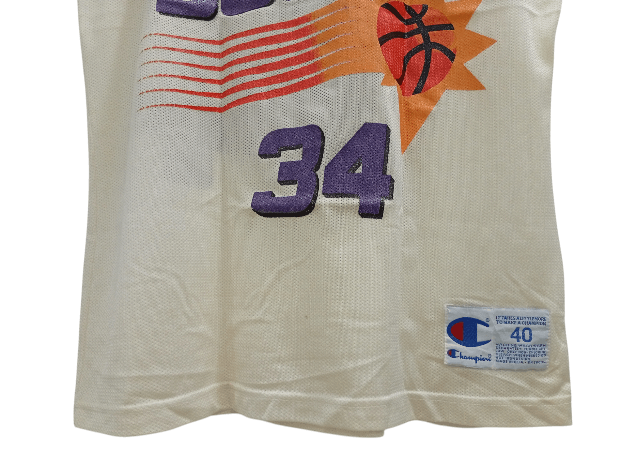 Champion × Vintage 🔥🔥Vintage Champion Phoenix Suns Charles Barkley 34 Jersey Size US M / EU 48-50 / 2 - 18 Thumbnail