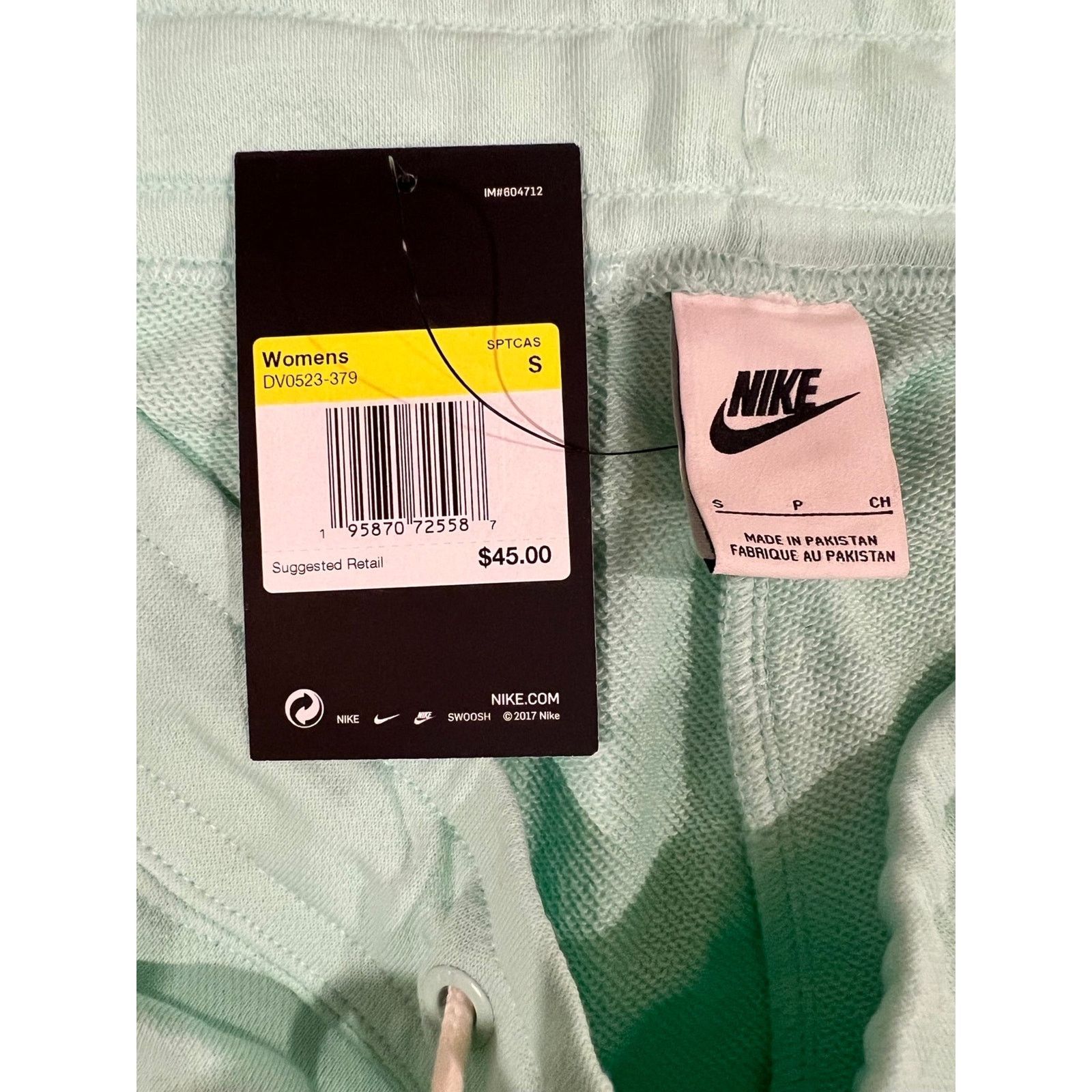 Nike Nike French Terry Mint Green Shorts- Women’s Size Small Size 28" / US 6 / IT 42 - 3 Thumbnail