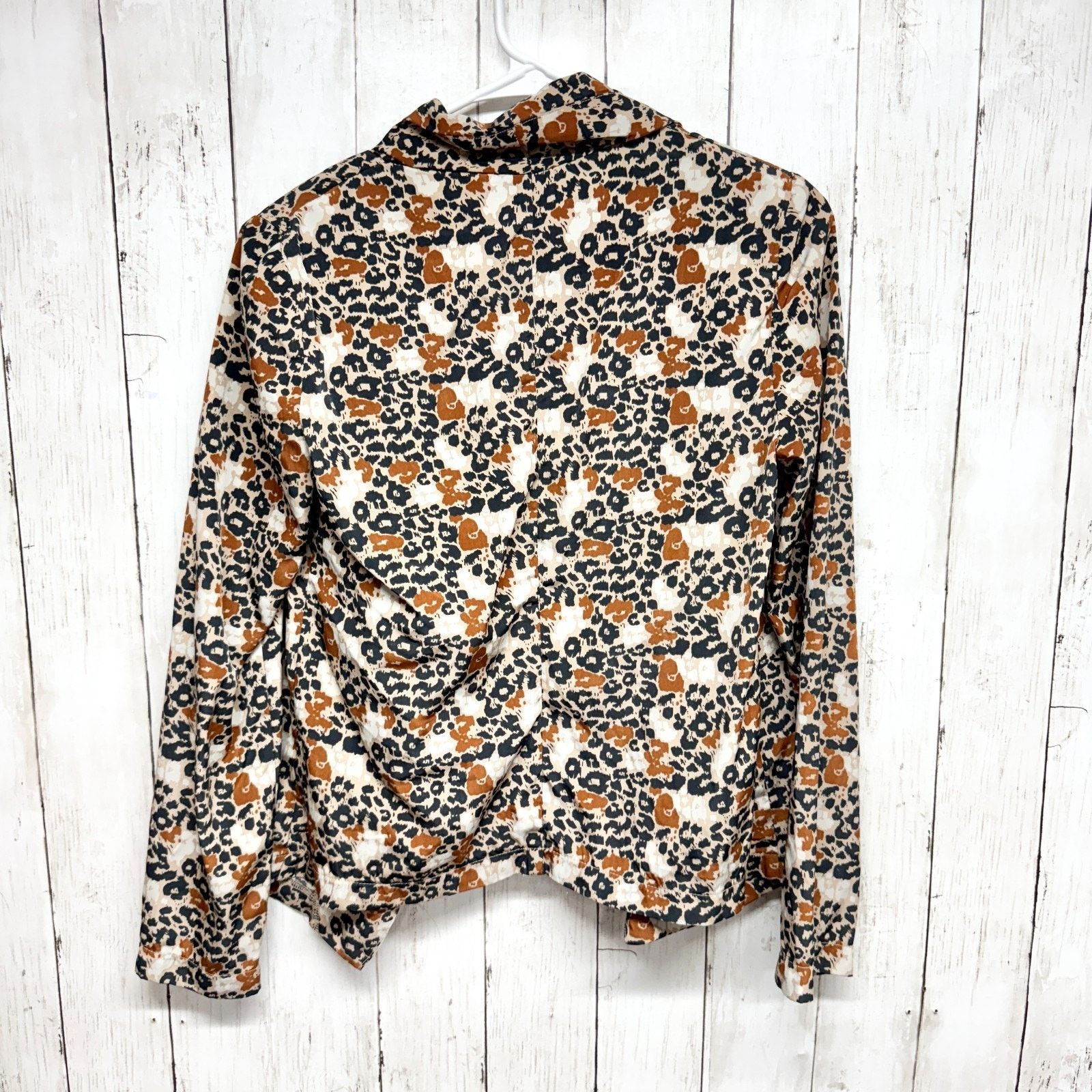 Other Lush Jacket Sz Small Leopard Open Front Long Sleeve Blazer Size S / US 4 / IT 40 - 6 Thumbnail