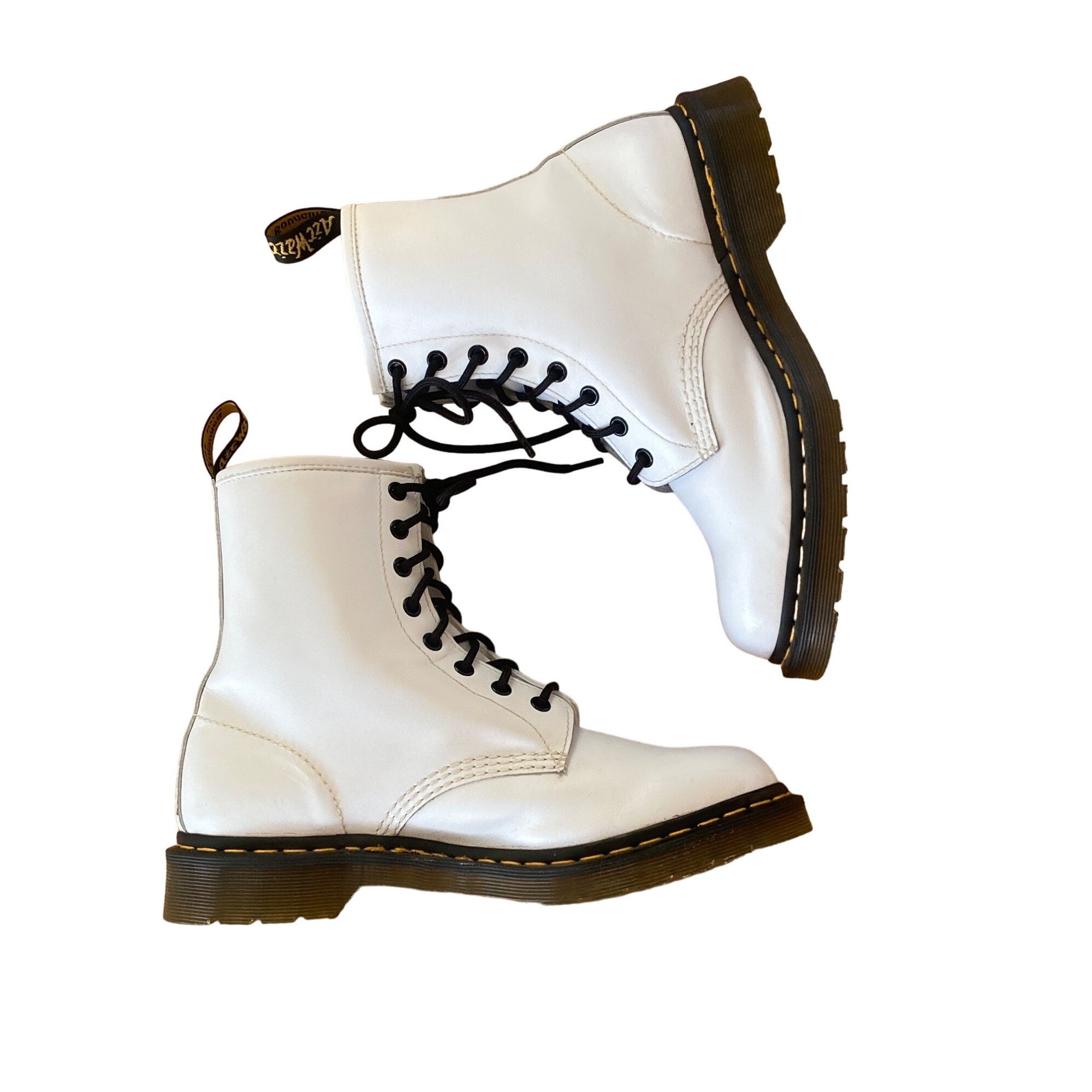 Dr. Martens New Dr. Martens W's 10 EU 42 Smooth Leather Lace Up Boots Wh Size US 10 / IT 40 - 10 Thumbnail