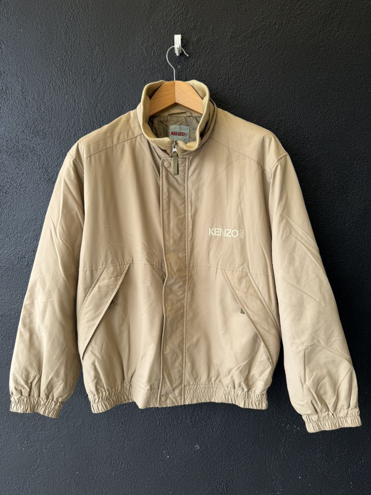 Kansai Yamamoto × Kenzo 🧥 Kenzo Golf Vintage Bomber Jacket - Size L (3) Size US L / EU 52-54 / 3 - 1 Thumbnail