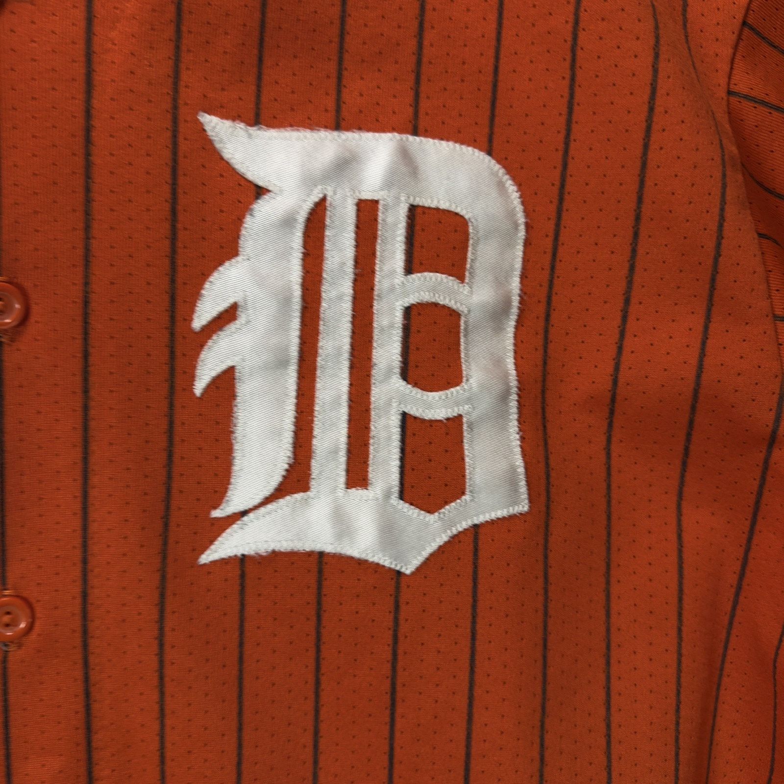 Majestic Yankees Tigers Collab Jersey Majestic Stitched Orange Rare Size 44 - 6 Thumbnail
