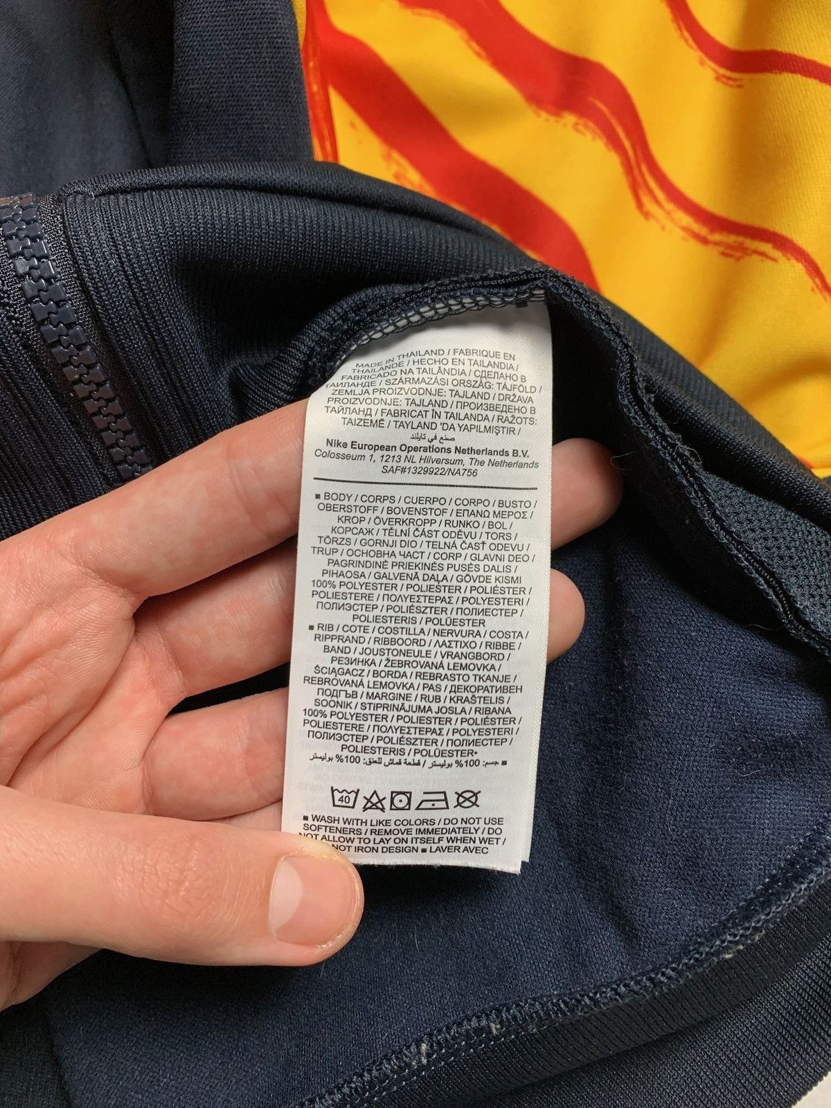 Nike × Vintage Vintage Nike Barcelona track soccer jacket size L rare Size US L / EU 52-54 / 3 - 5 Thumbnail