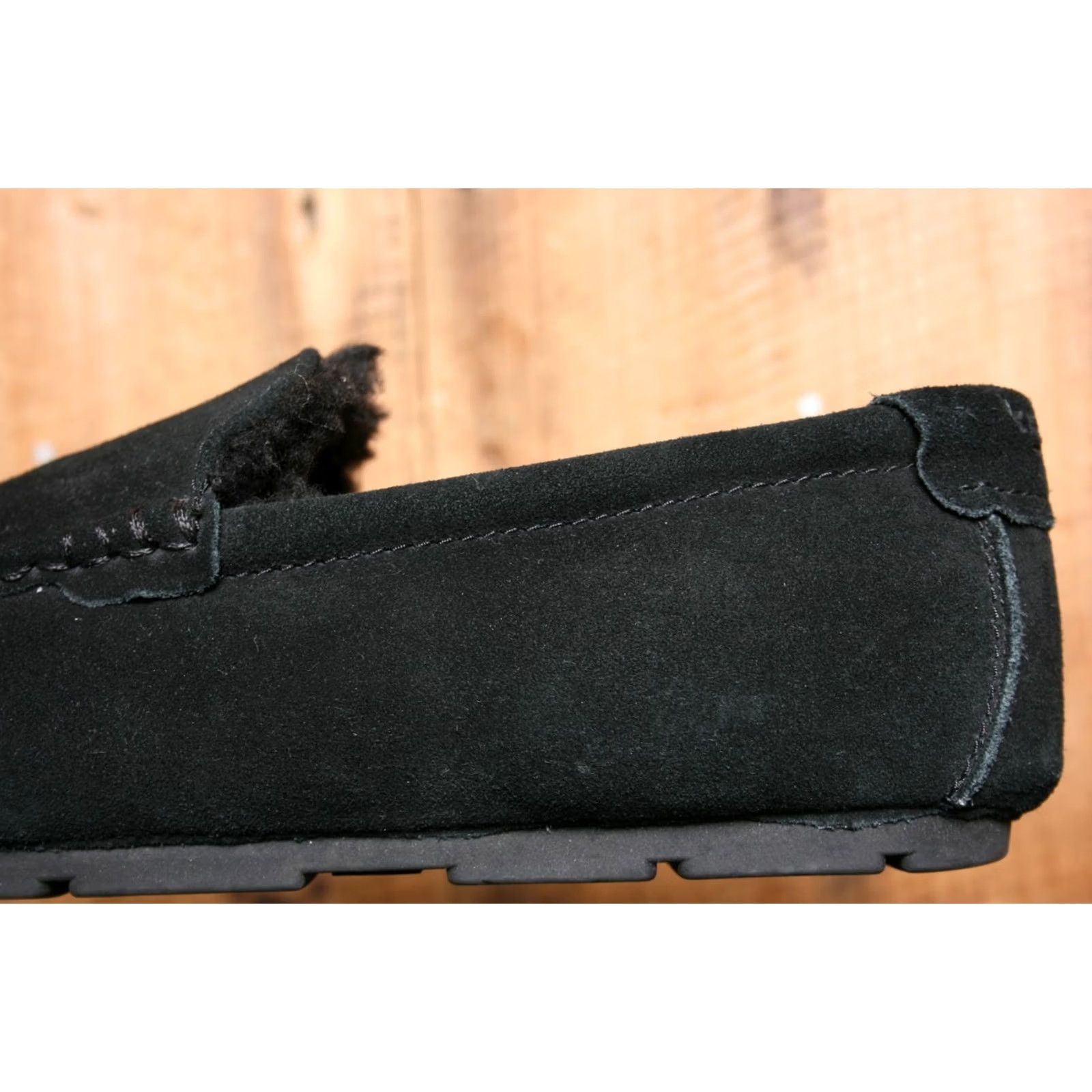 Ugg Koolaburra by UGG Tipton Slippers Moccasin Slipper Suede Faux Fur Lined Black Men Sz 13 US 13 MU 1105893 Size ONE SIZE - 7 Thumbnail