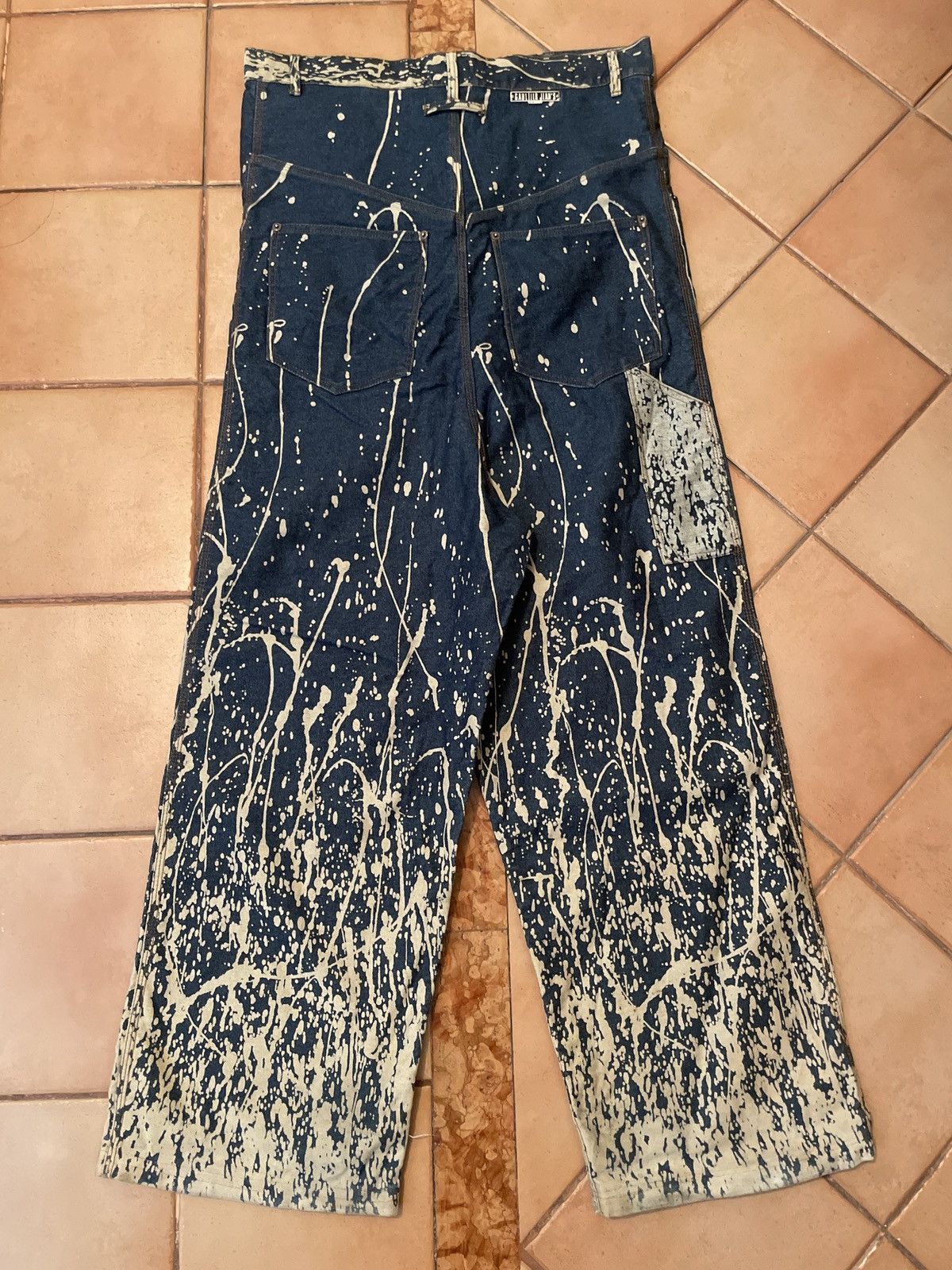 Jean Paul Gaultier Jean Paul Gaultier vintage bleach runaway denim overall L Size US 36 / EU 52 - 2 Thumbnail