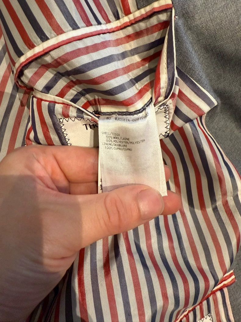 Thom Browne Thom Browne size4 Medium gray single-sleeved dress jacket Size 38S - 5 Thumbnail