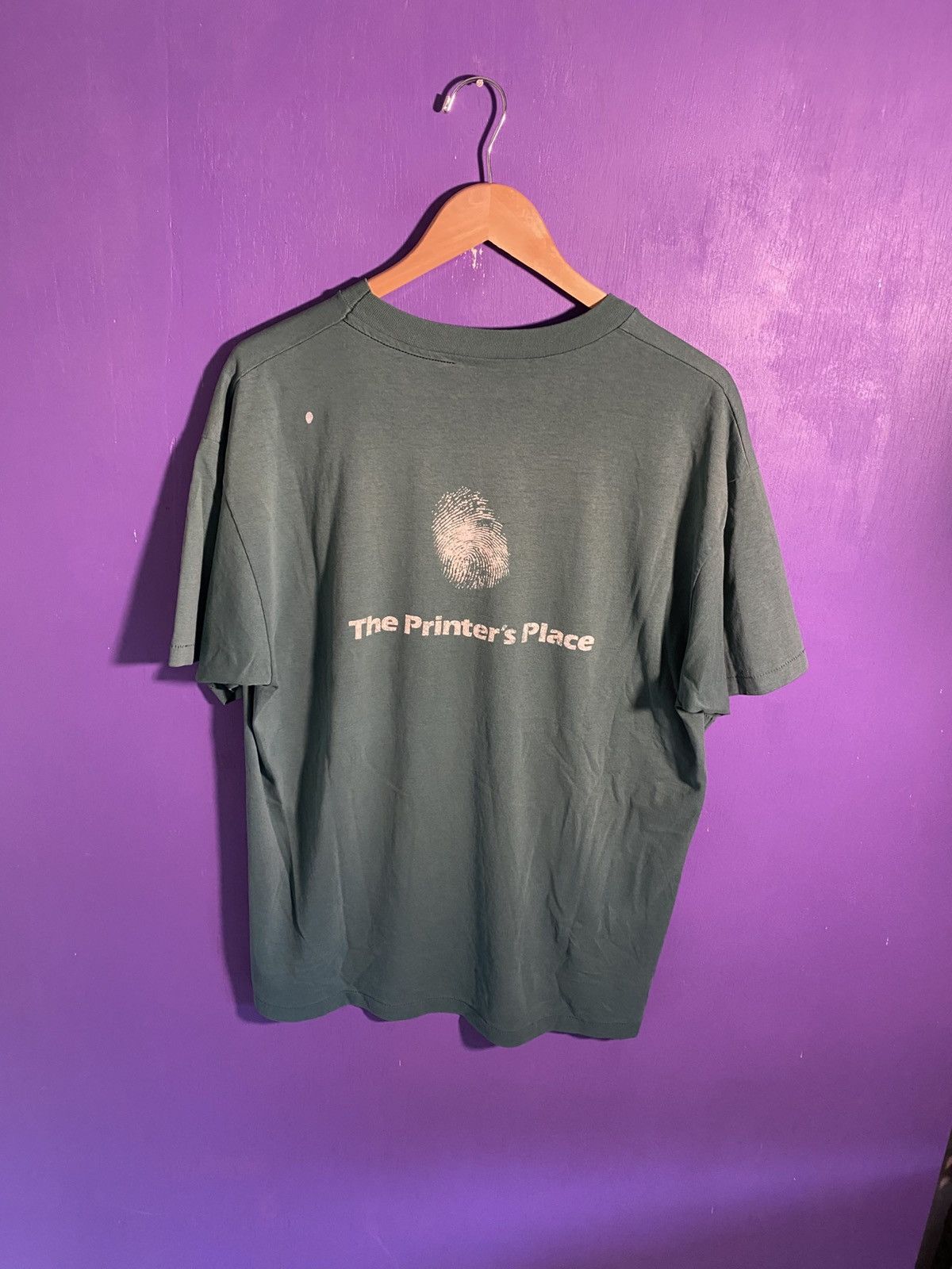 Other Vintage 90s Press stock fingerprint faded mullet tee Size US XL / EU 56 / 4 - 2 Thumbnail