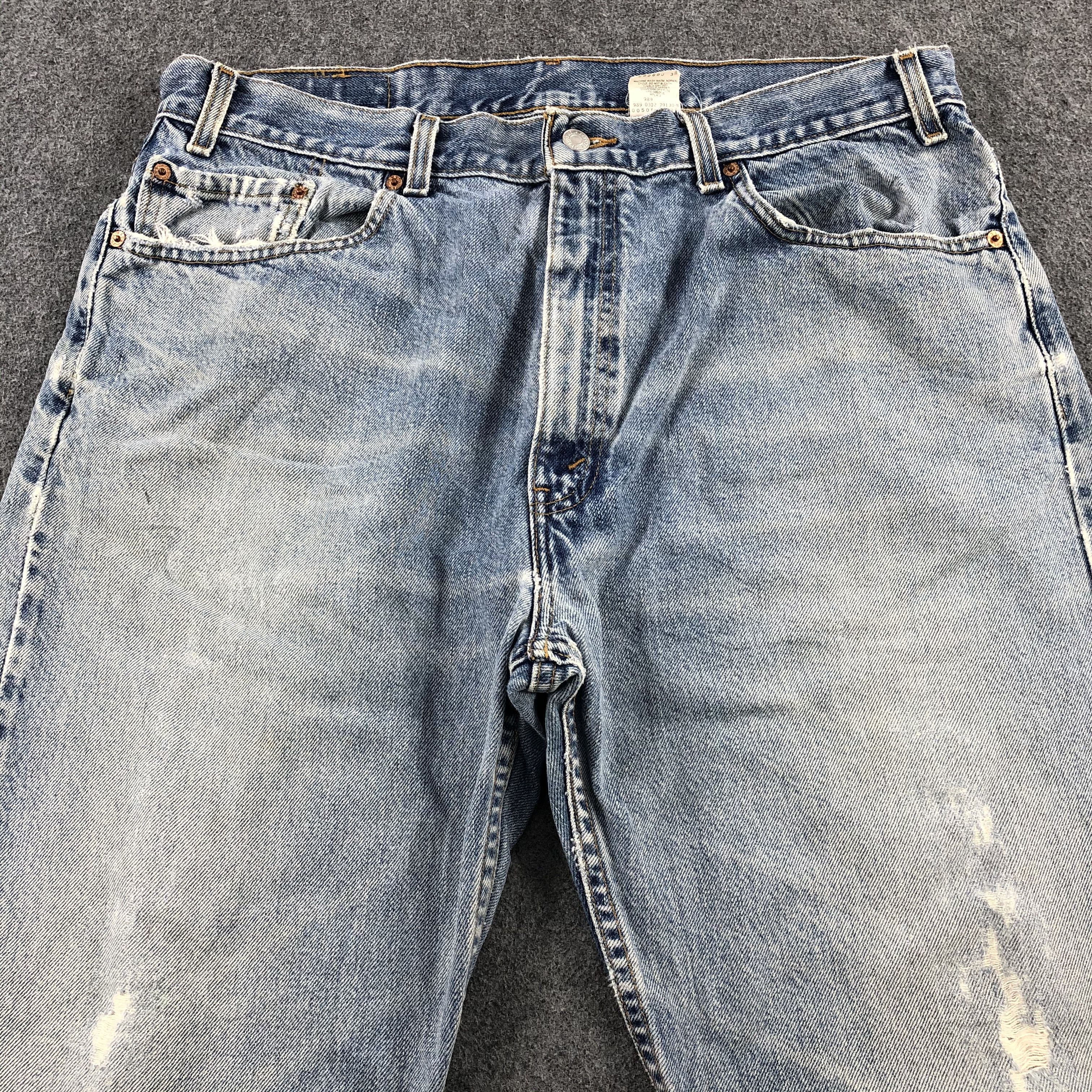 Levi's × Vintage Vintage 90s Light Wash Levis 505 Jeans-JM1874 Size US 38 / EU 54 - 3 Thumbnail