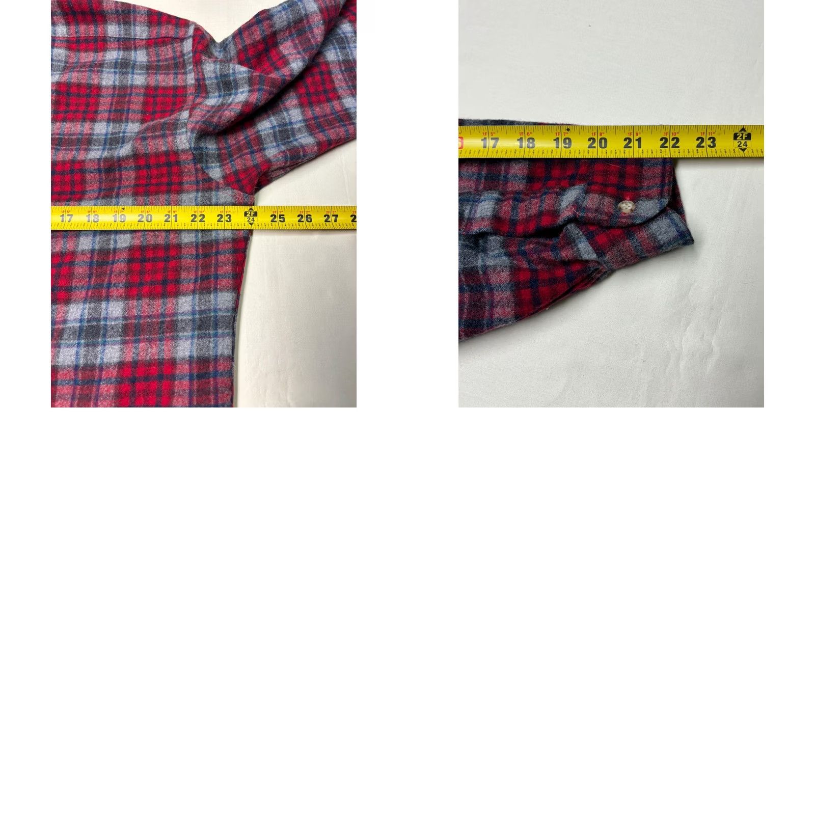 Pendleton VINTAGE Pendleton Wool Shirt Mens XL Red Plaid Button-Up Long Sleeve Size US XL / EU 56 / 4 - 9 Thumbnail