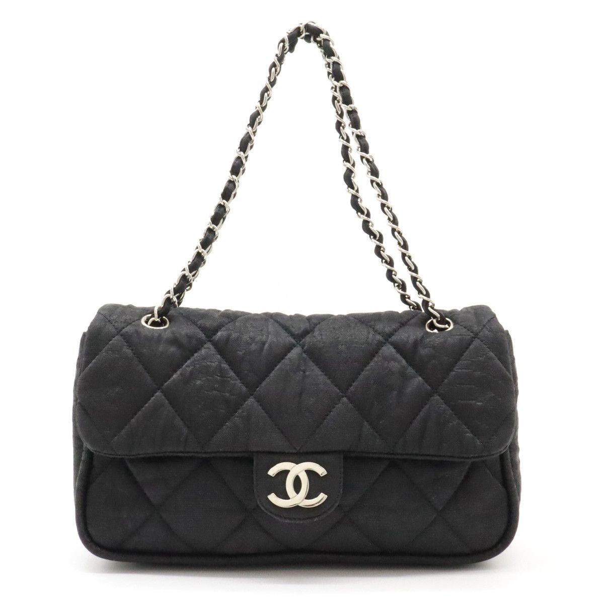 Chanel Chanel Chanel Matelasse Coco Mark Coated Nylon Chain Shoulder Bag A39078 Canvas Crossbody Bag A39078 in Good Condition Size ONE SIZE - 1 Thumbnail