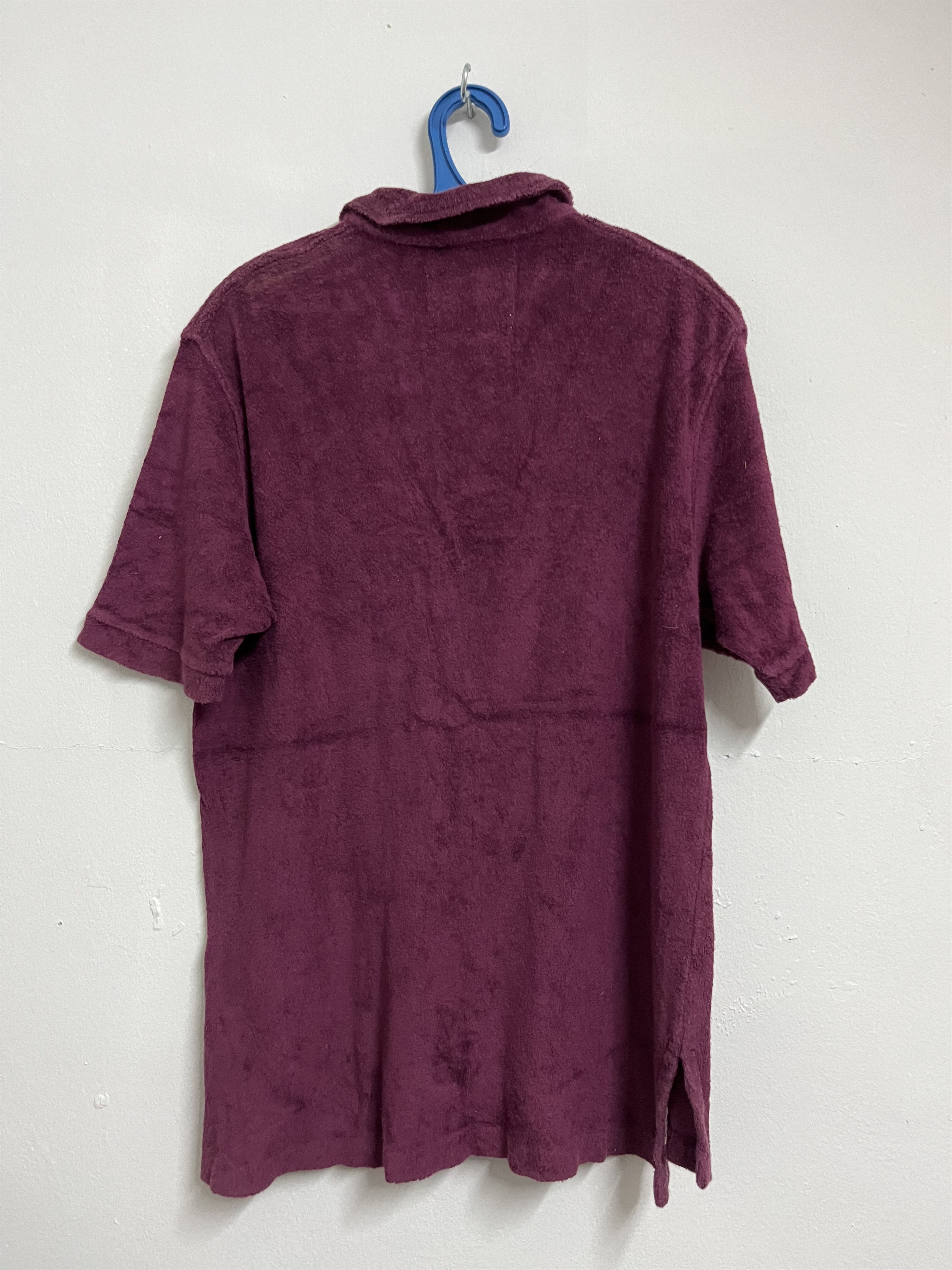 Nonnative 🔥 RARE DESIGN MAROON NONNATIVE VELVET POLO SHIRTS Size US L / EU 52-54 / 3 - 7 Thumbnail