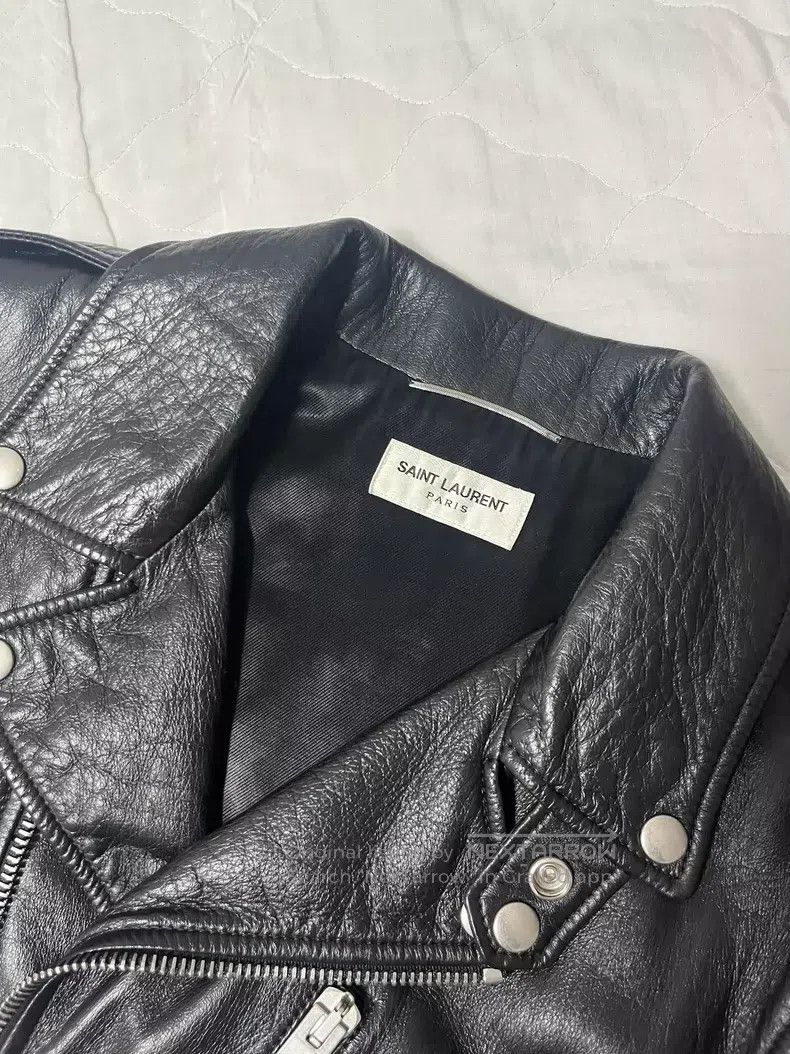 Saint Laurent Paris Saint Laurent Paris Blood Tooth Motorcycle Leather Jacket Size US M / EU 48-50 / 2 - 3 Thumbnail