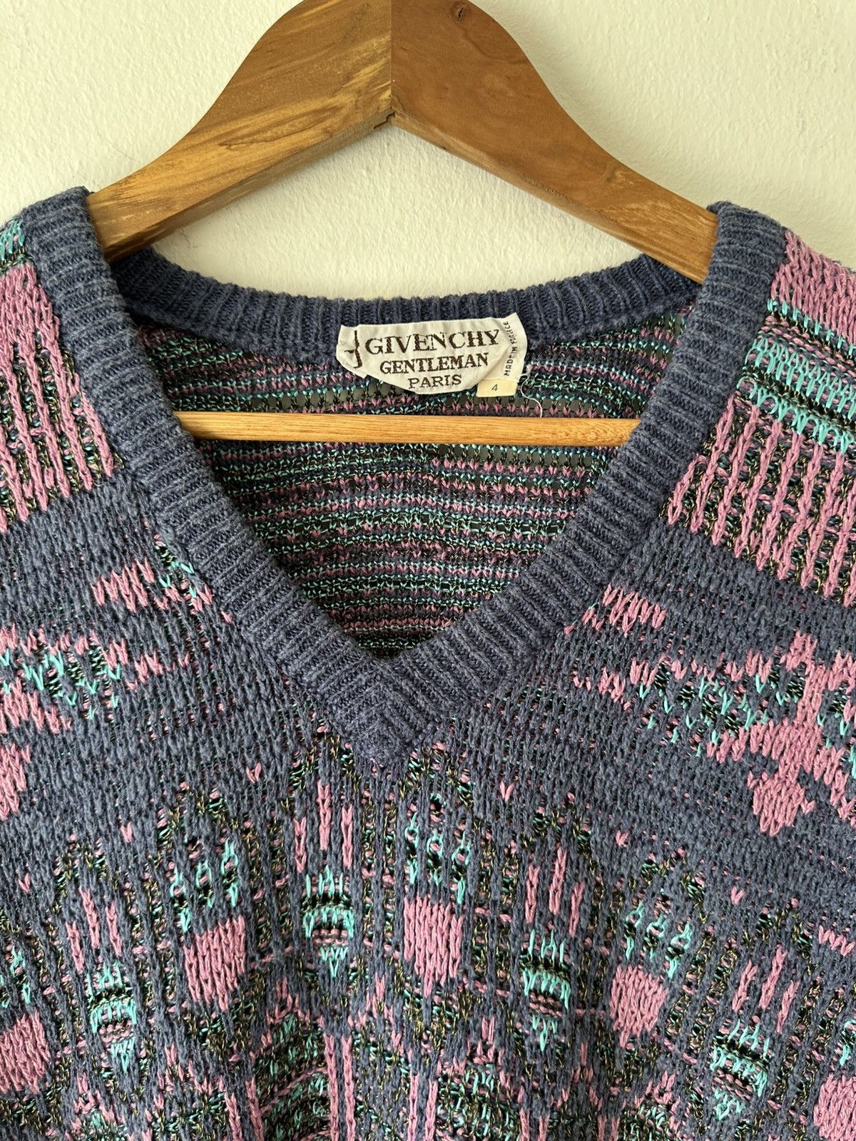 Givenchy Vintage 80’s Givenchy Gentleman Paris Knitwear Size US L / EU 52-54 / 3 - 4 Thumbnail